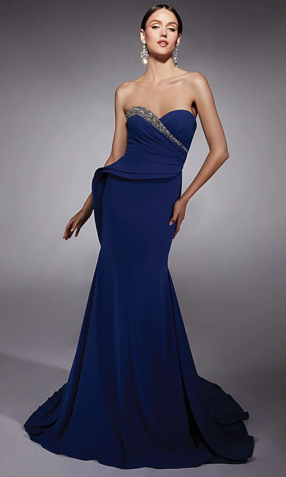 Alyce Paris 27739 - Strapless Trumpet Dress with Crystal Trim