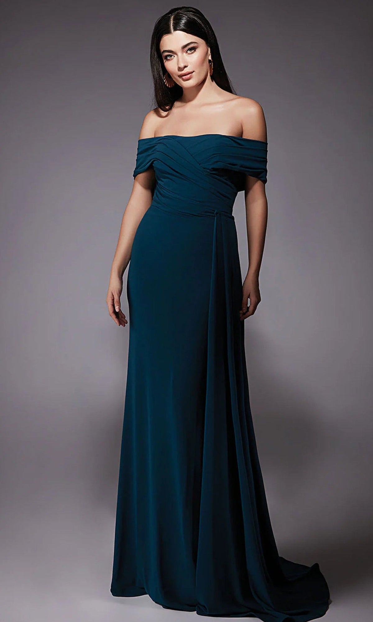 Alyce Paris 27745 - Straight Neck Ruched Evening Dress