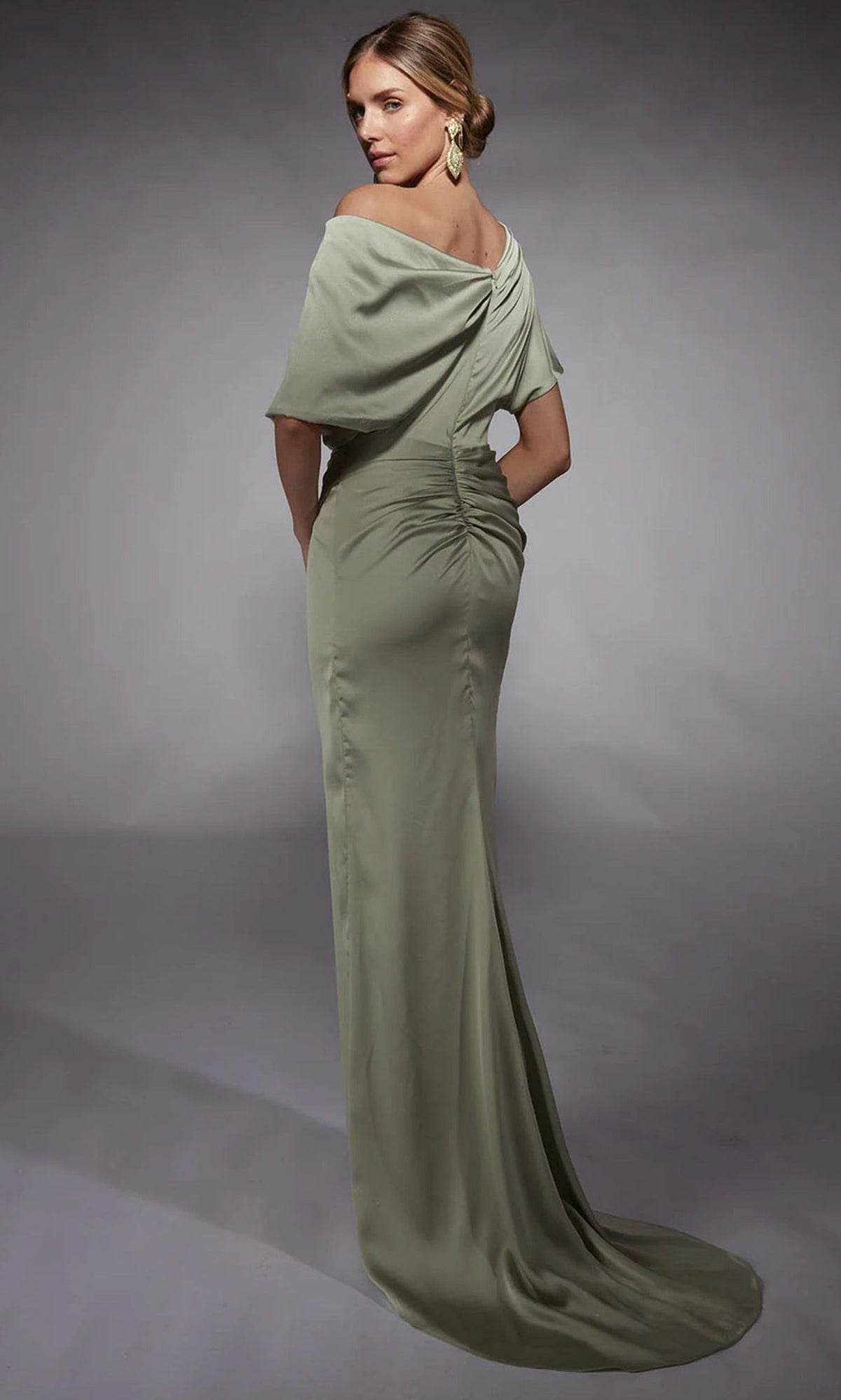 Alyce Paris 27748 - Ruched Ornate Asymmetrical Formal Dress