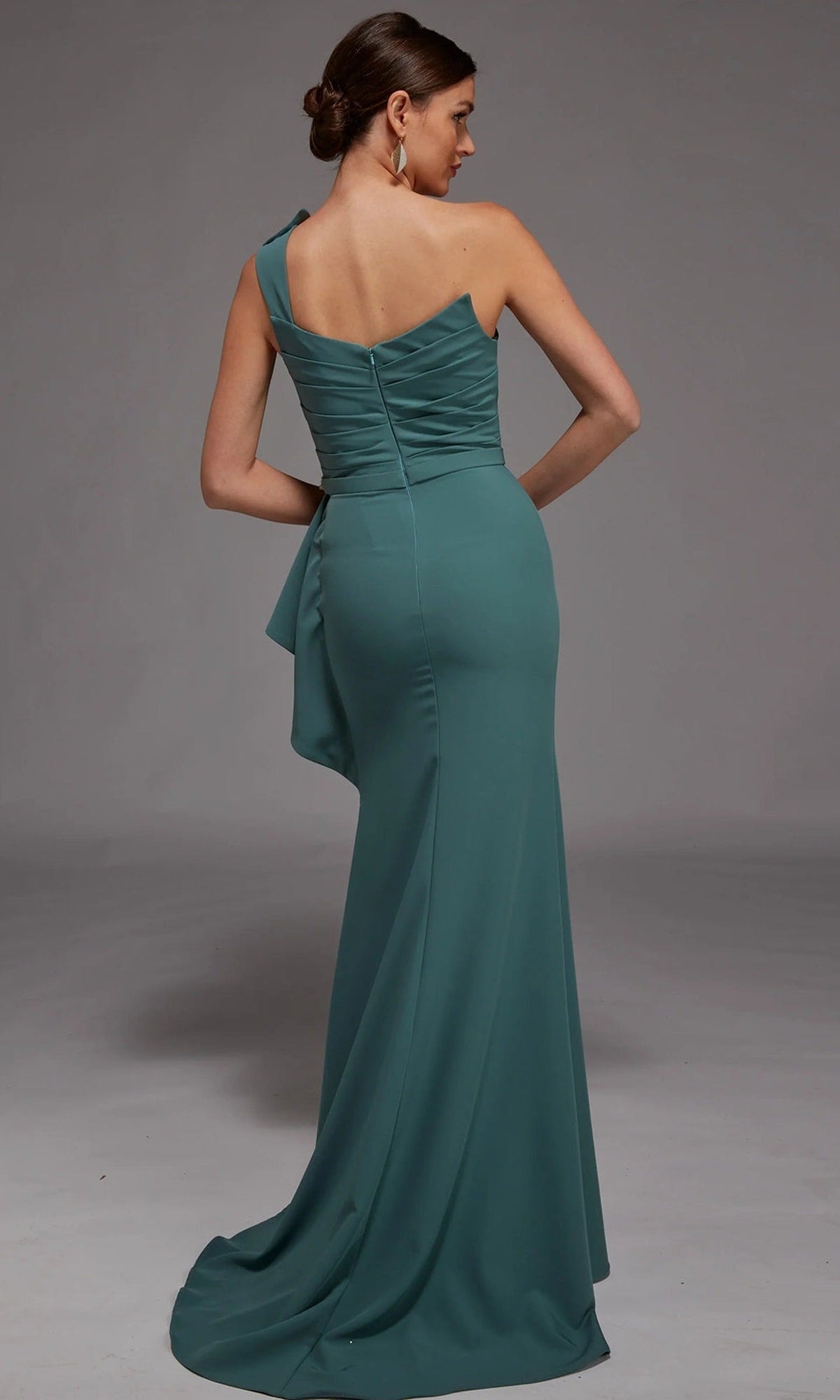 Alyce Paris 27812 - One Shoulder Draped Waist Gown