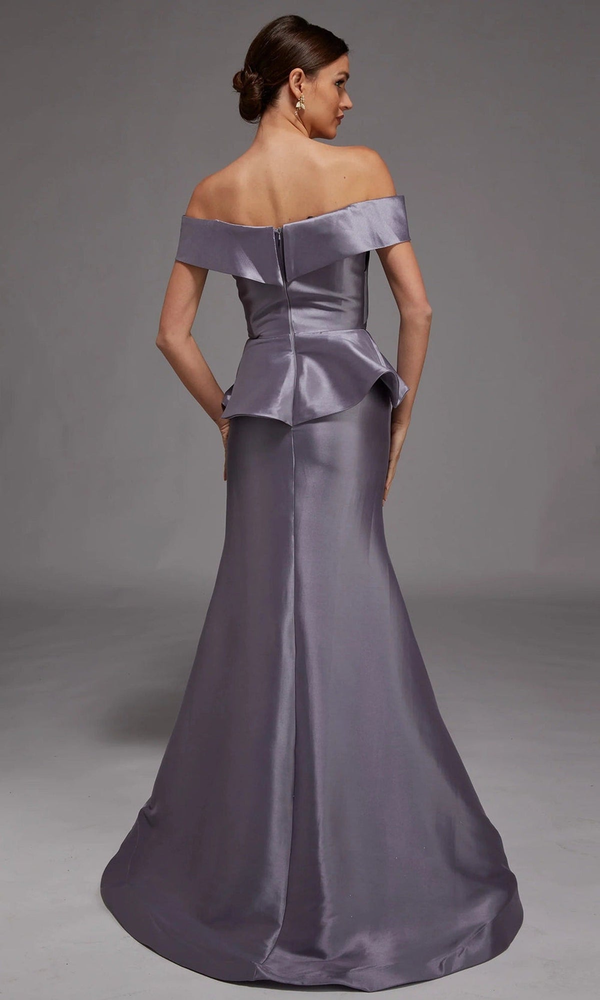 Alyce Paris 27827 - Off Shoulder Peplum Mermaid Gown