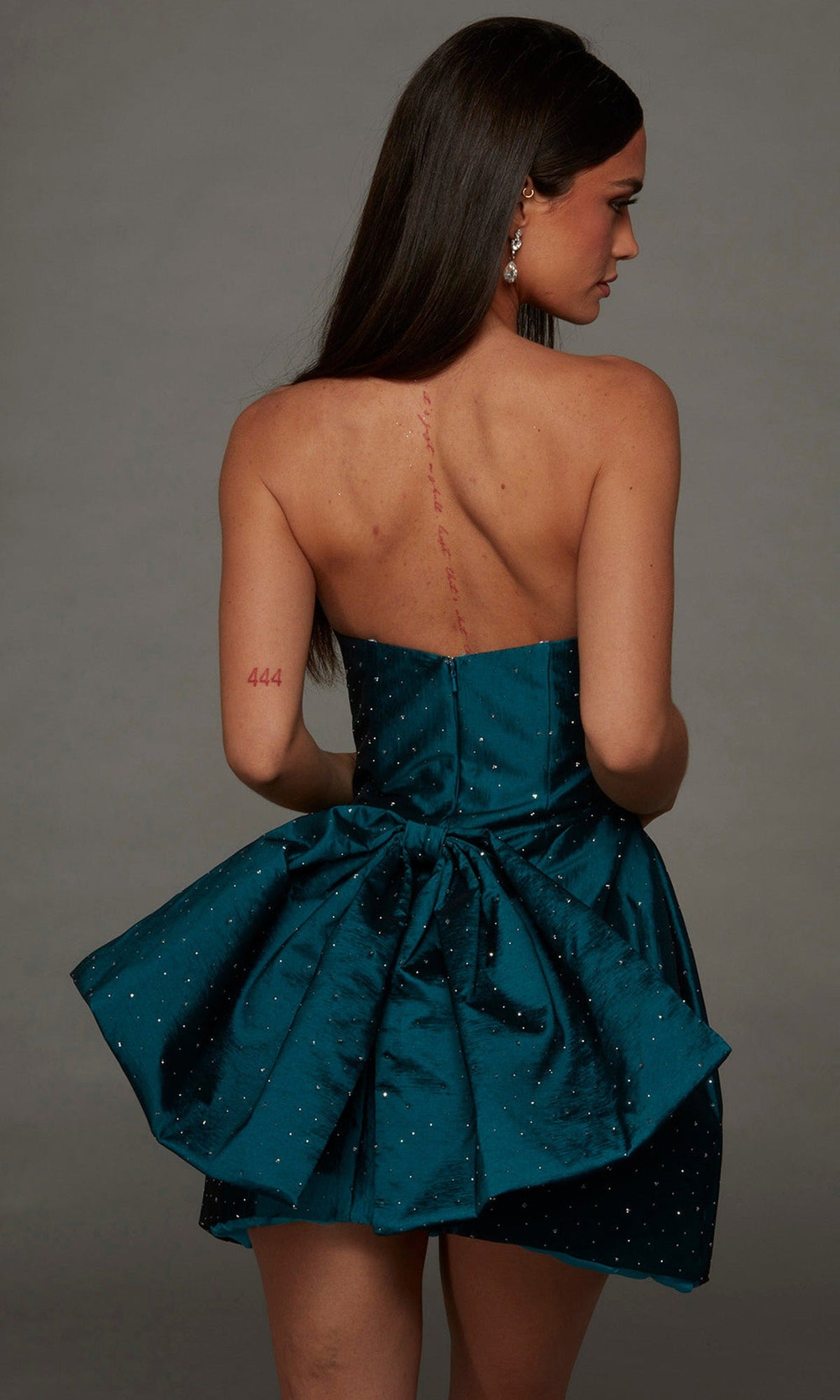 Alyce Paris 30107 - Strapless Rhinestone Ornate Short Dress