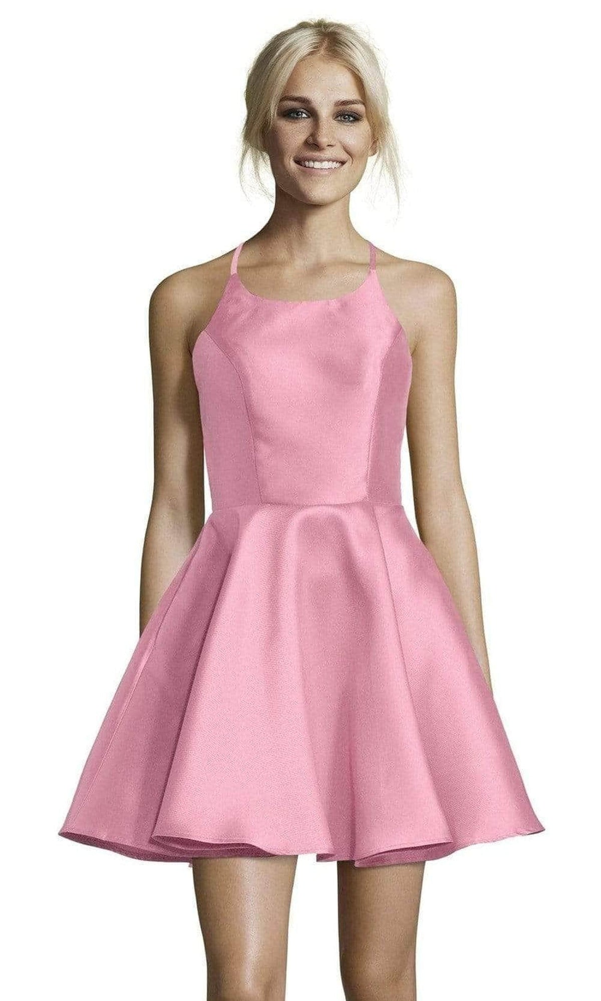 Alyce Paris - 3703 Sleeveless Halter Cocktail Dress