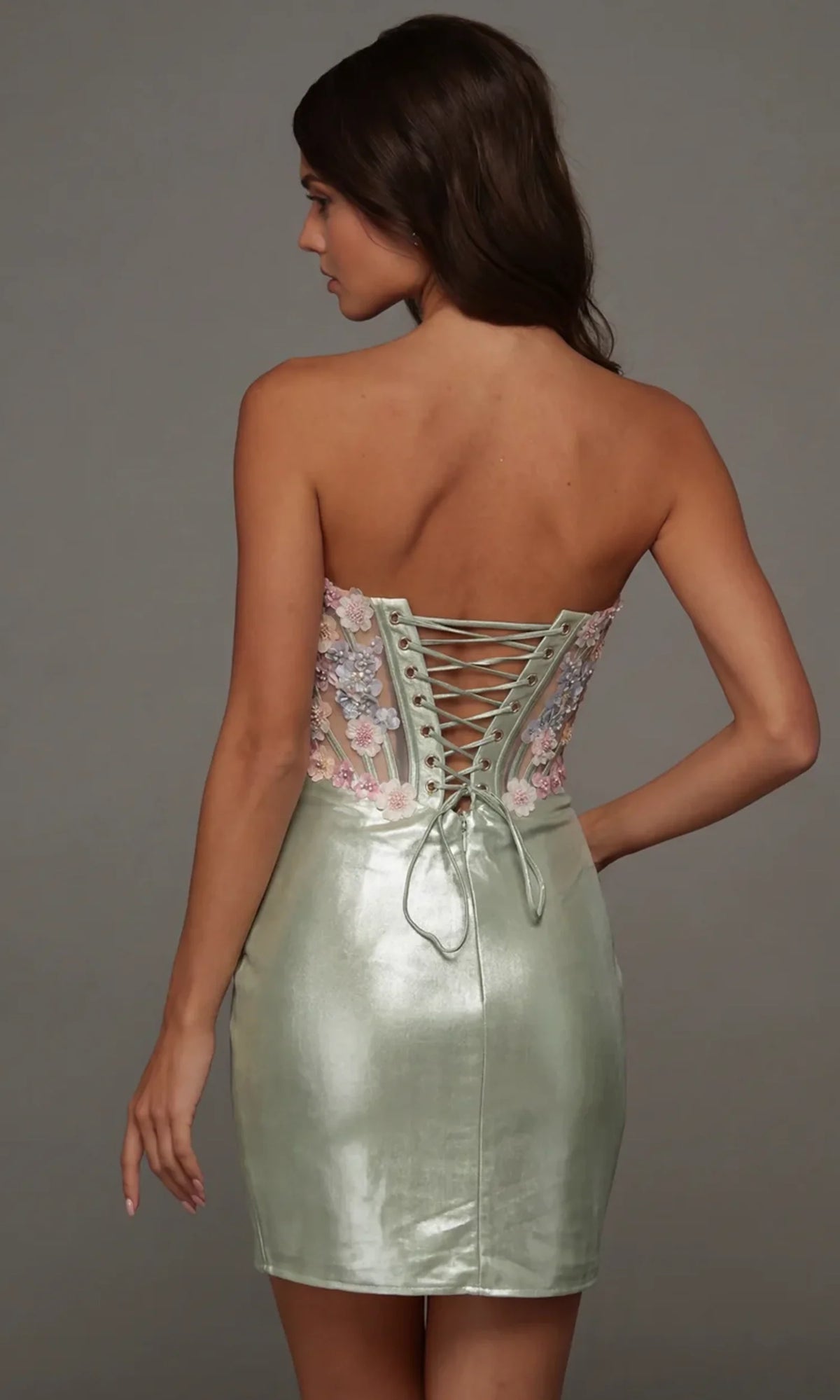 Alyce Paris 40145 Embellished Sweetheart Mini Dress