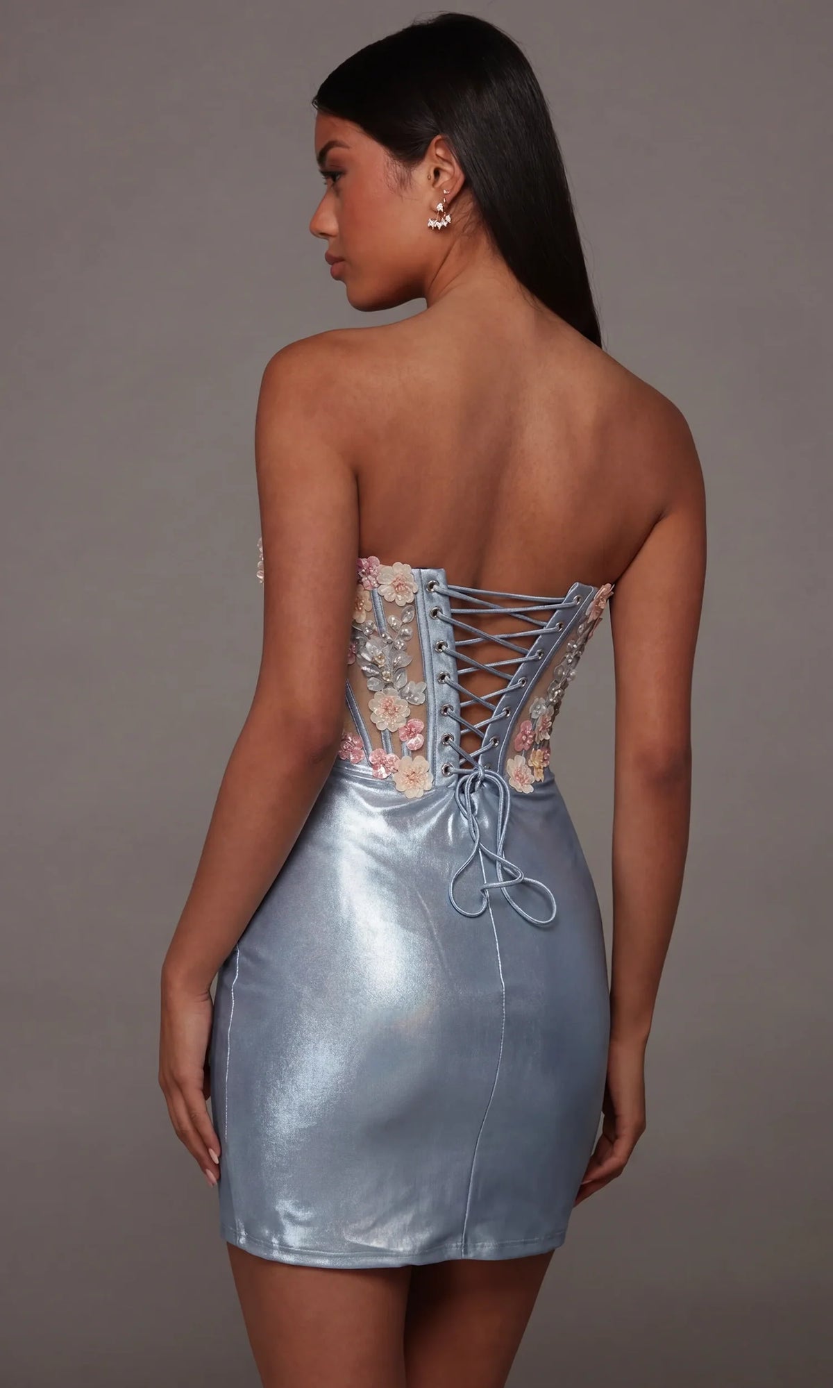 Alyce Paris 40145 Embellished Sweetheart Mini Dress