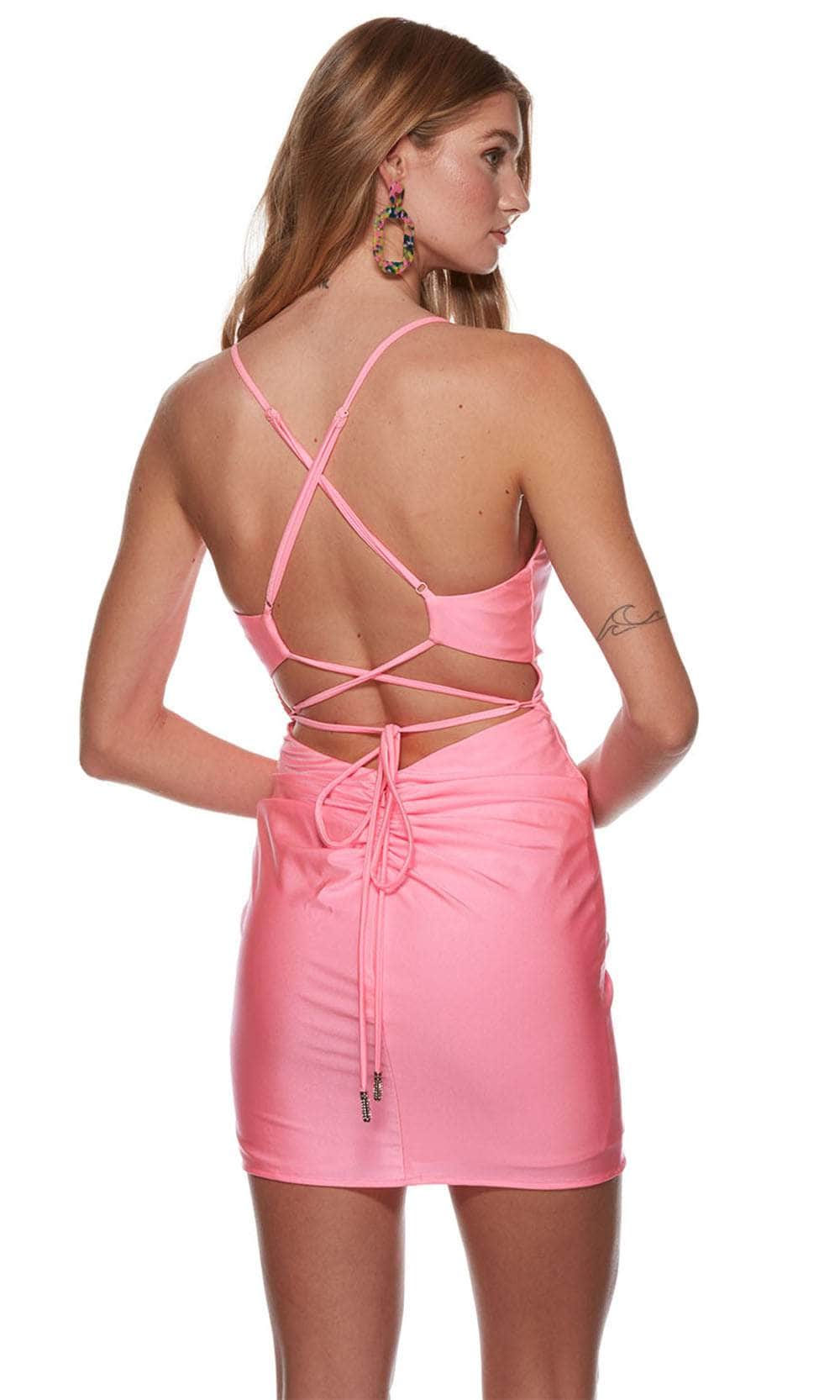 Alyce Paris 4706 - Strappy Back Homecoming Dress - view 8