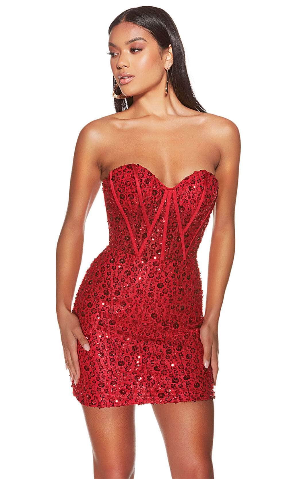 Alyce Paris 4825 - Bead Sweetheart Cocktail Dress - view 10