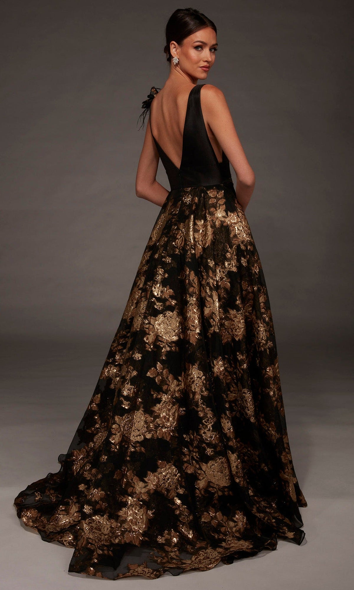 Alyce Paris 55008 - Sleeveless Burnout Organza A-Line Gown