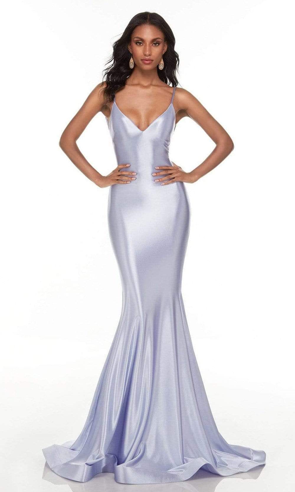 Alyce Paris - 61169 Long V-Neck Mermaid Gown - view 5