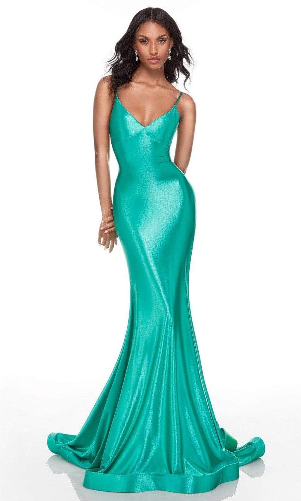Alyce Paris - 61169 Long V-Neck Mermaid Gown - designer prom dress at Silhouette Dresses