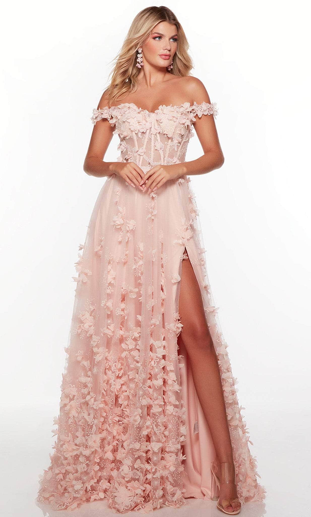 Alyce Paris 61308 - Floral Plus Size Prom Dress - designer evening gown at Silhouette Dresses