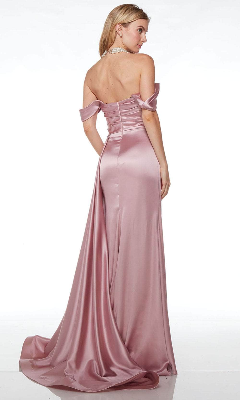 Alyce Paris 61571 - Draped Satin Prom Dress - detail view