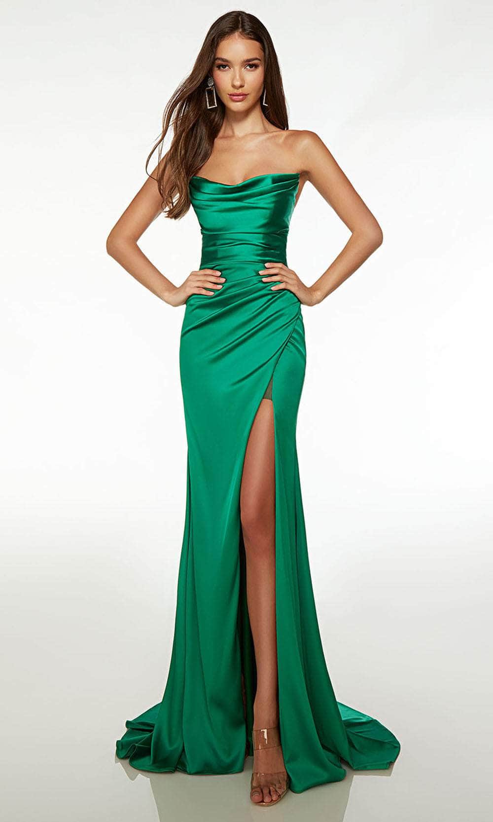Alyce Paris 61571 - Draped Satin Prom Dress - view 11