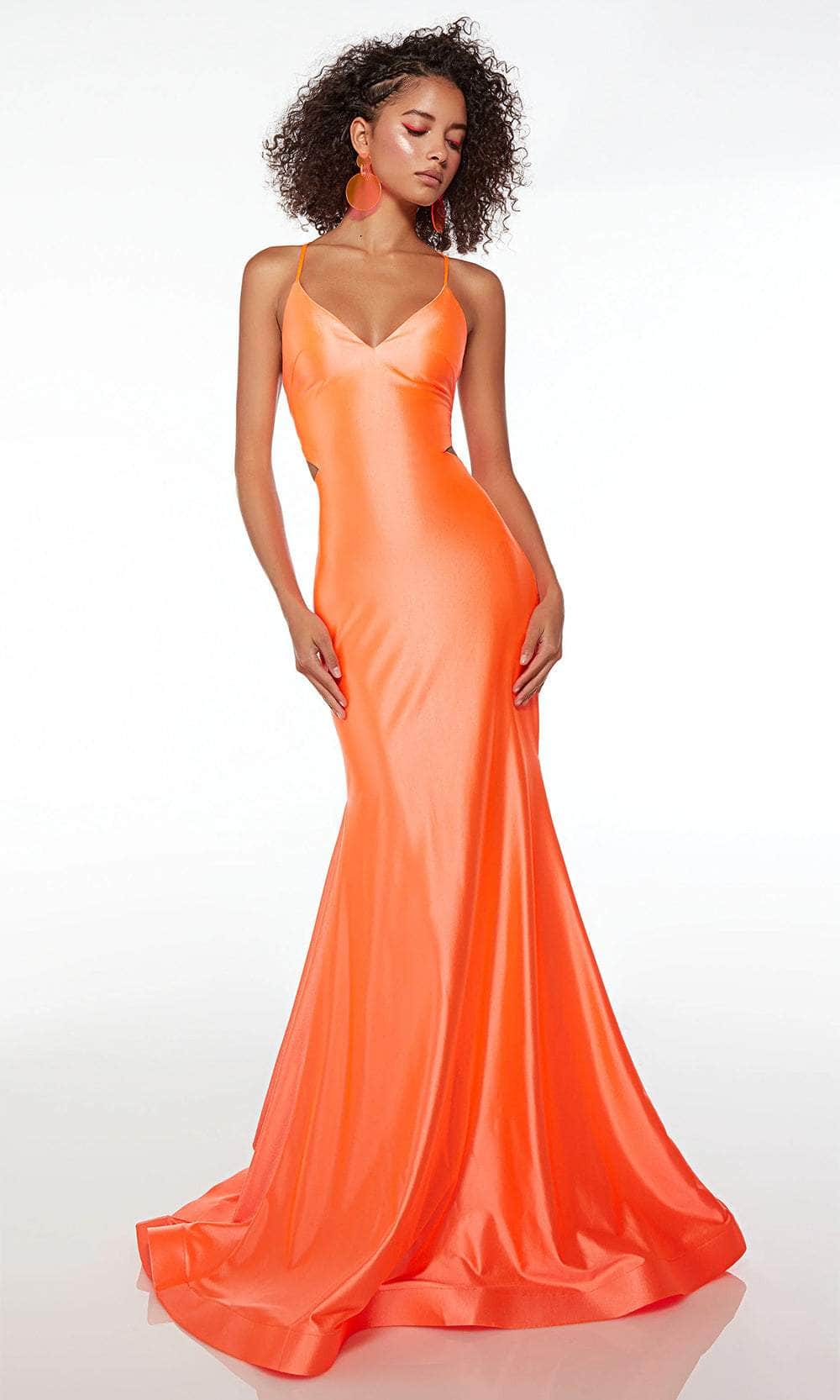 Alyce Paris 61674 - Metallic Mermaid Prom Dress - detail view