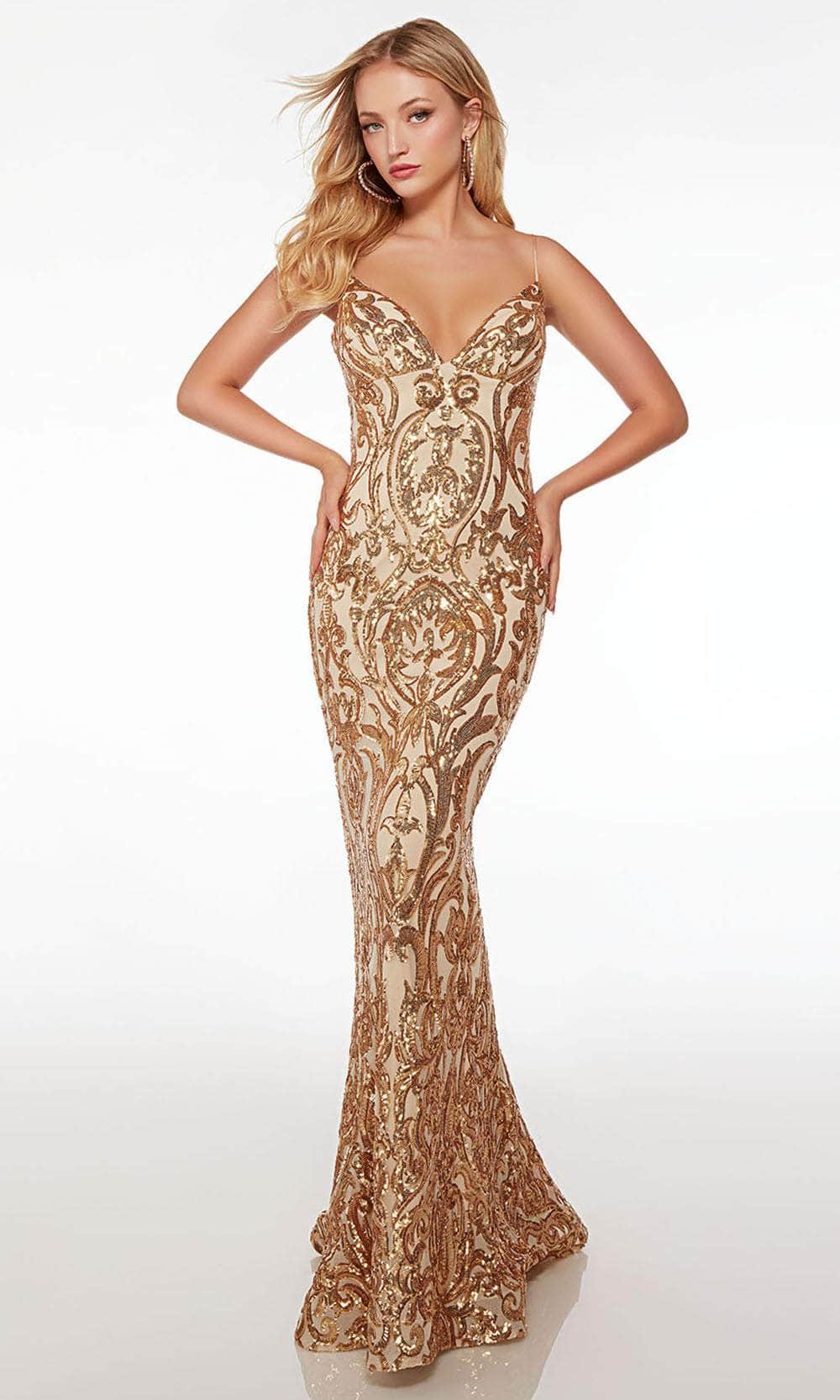 Alyce Paris 61677 - Sequin Embellished Mermaid Prom Dress - designer prom dress at Silhouette Dresses
