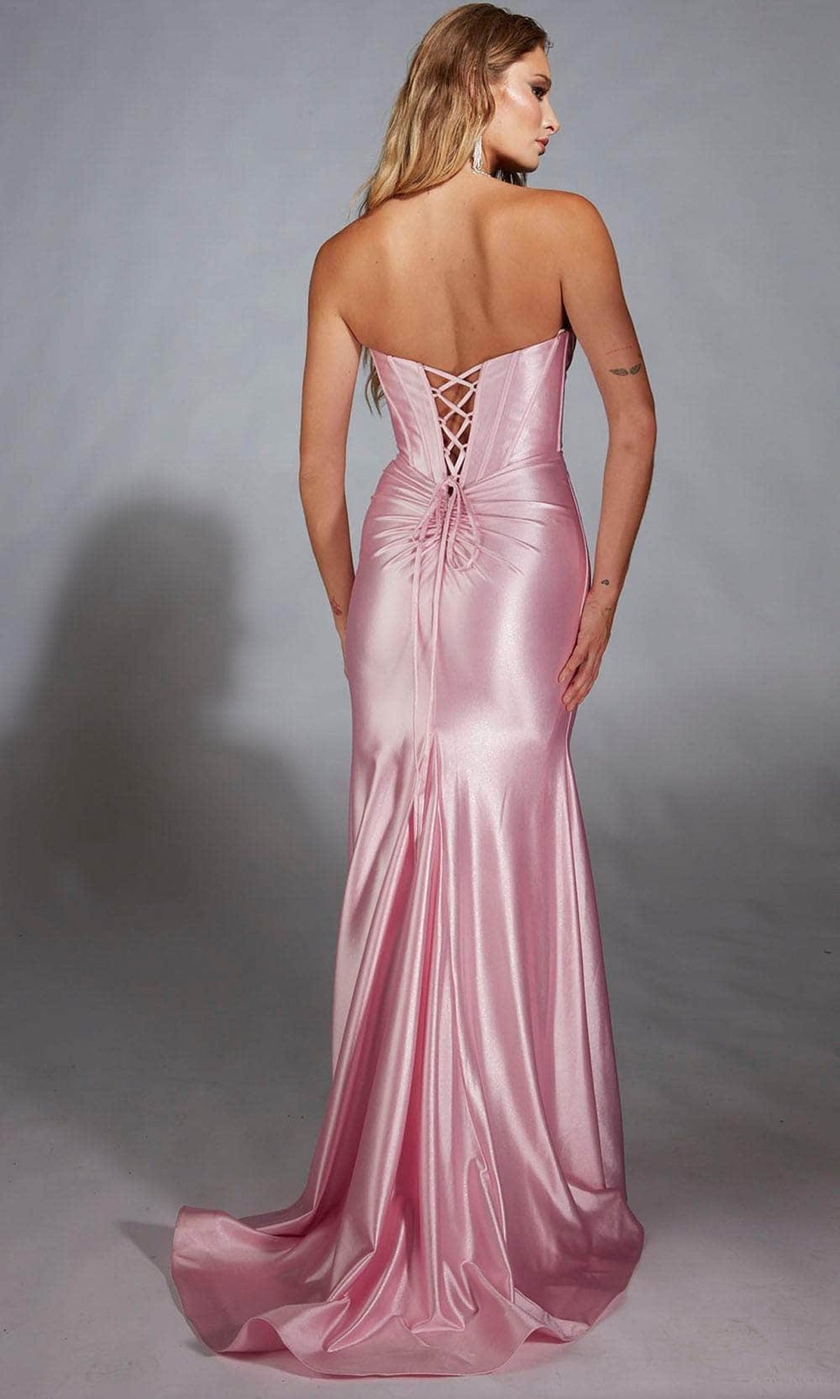 Alyce Paris 61733 - Metallic Strapless Sheath Gown