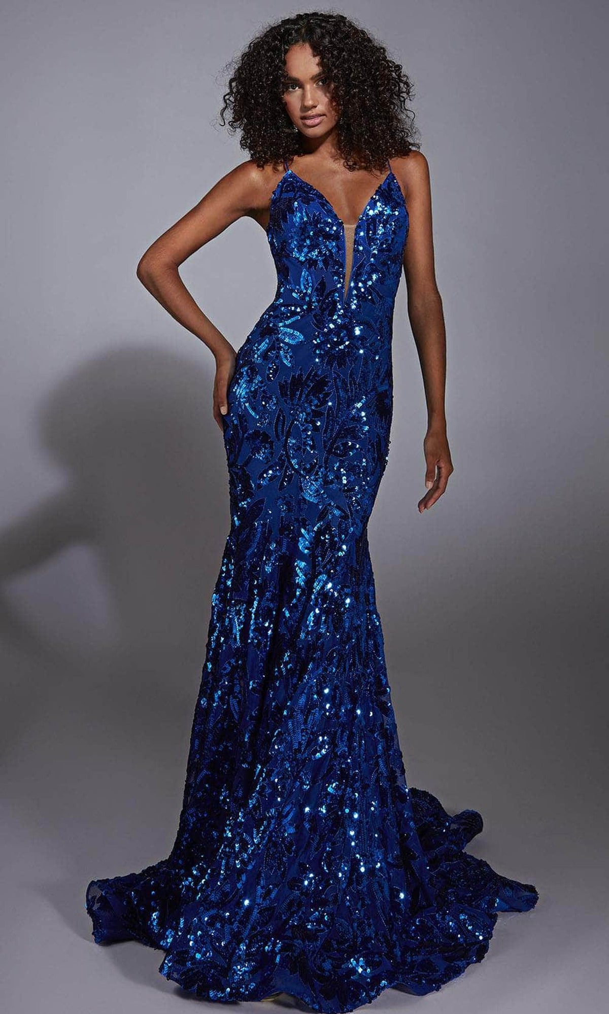 Alyce Paris 61755 - Embroidered Sequin Fitted Gown