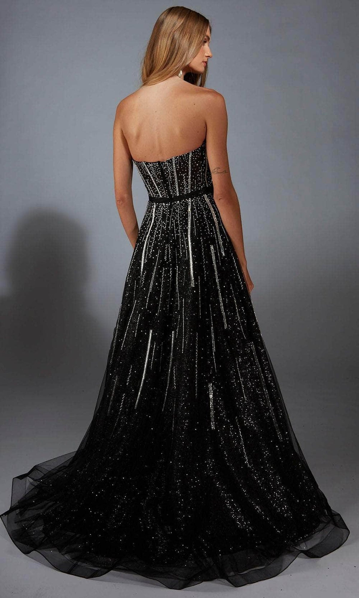 Alyce Paris 61770 - Glitter Strapless A-Line Gown