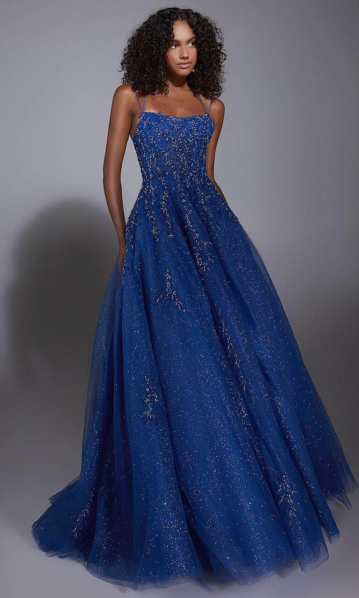 Alyce Paris 61824 - Scoop Neckline Glittering Ballgown