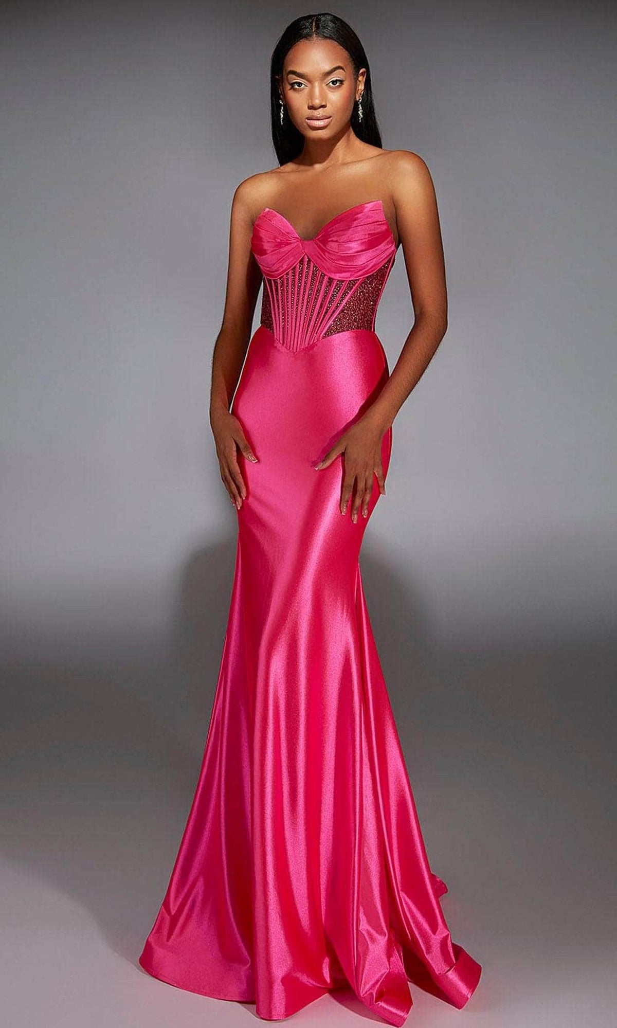 Alyce Paris 61851 - Sleek Strapless Sheath Gown