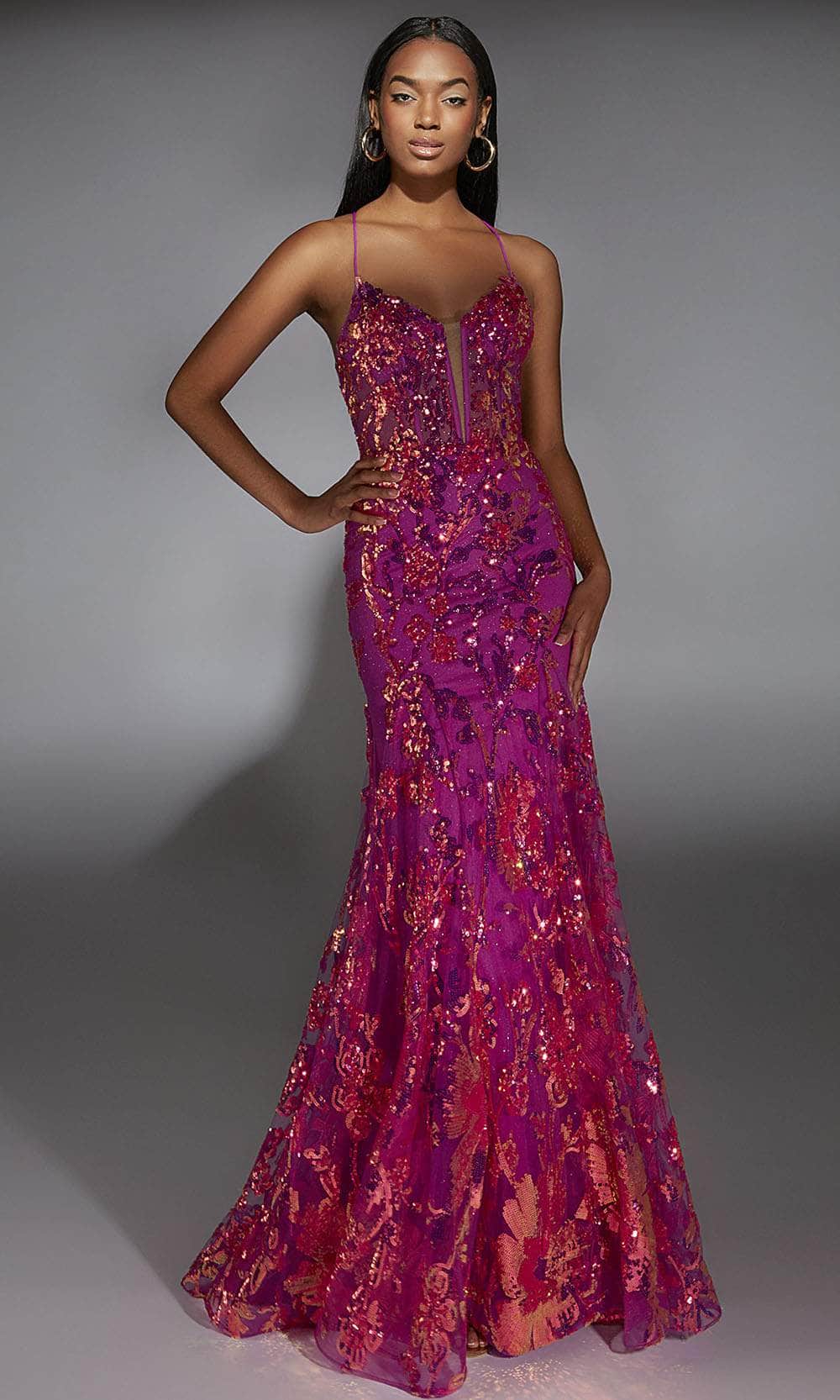 Alyce Paris 61854 - Dazzling Sequin Mermaid Gown - designer prom dress at Silhouette Dresses