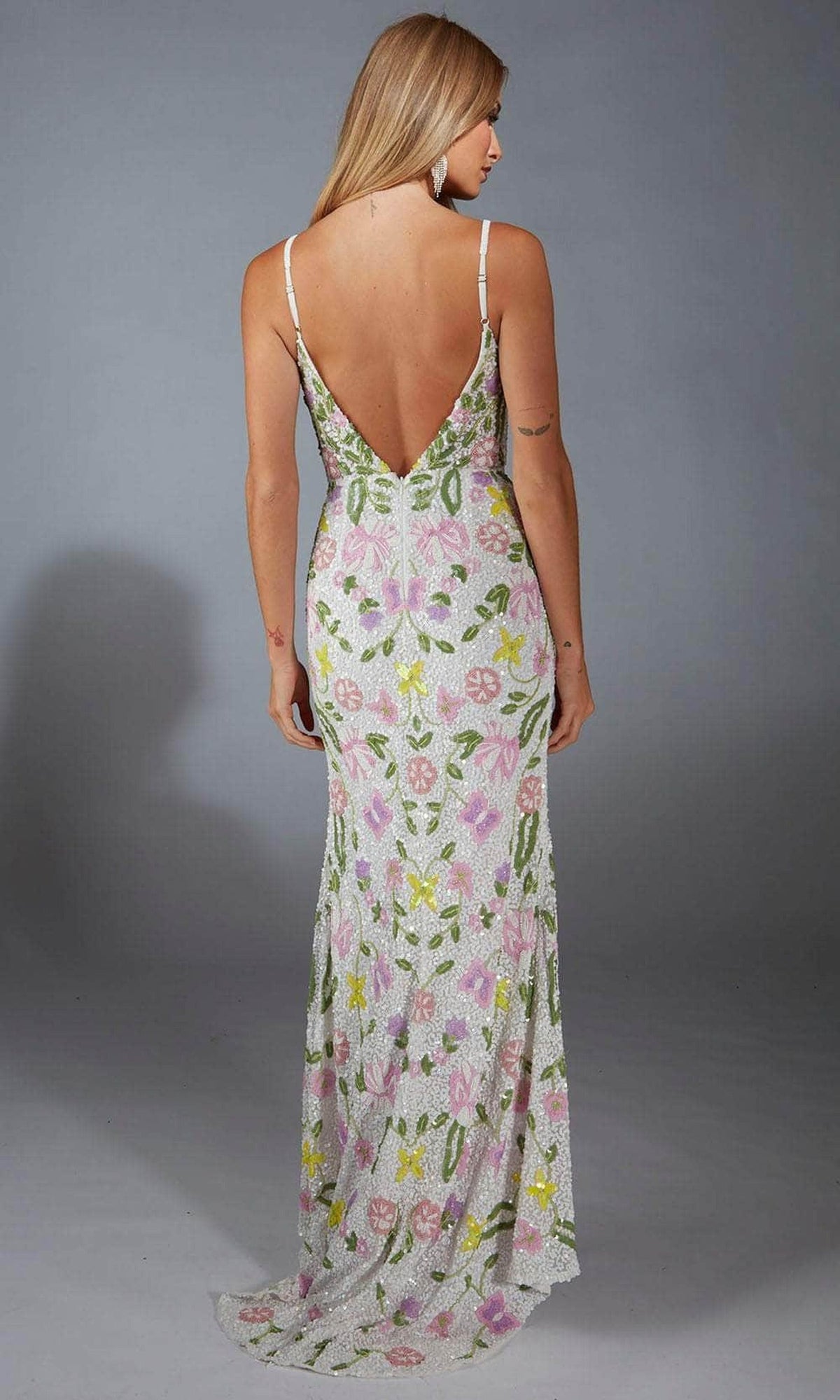 Alyce Paris 61905 - Plunging Neckline Hand-Beaded Gown