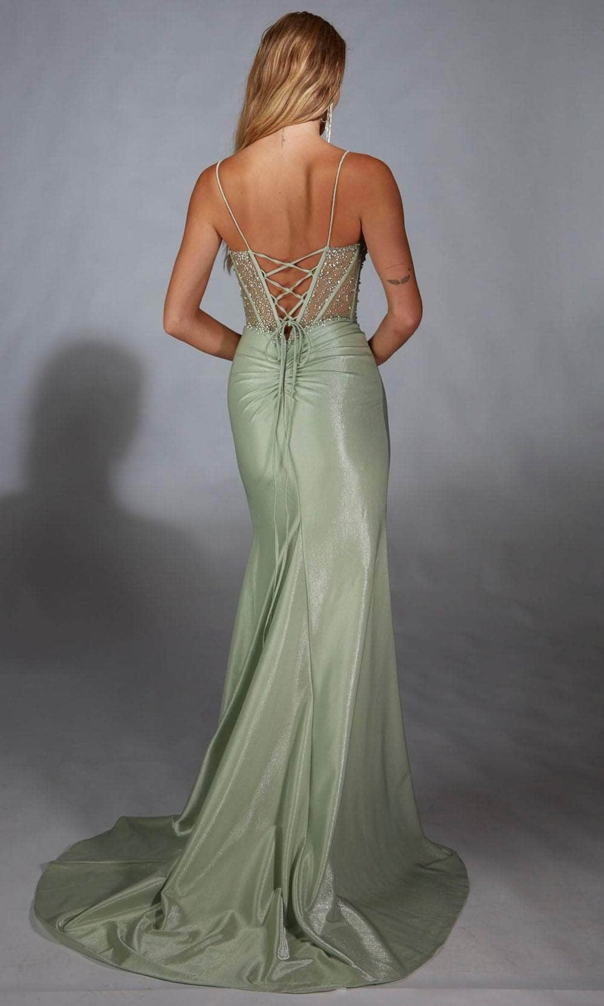 Alyce Paris 61916 - Beaded Sheath Dress with Slit