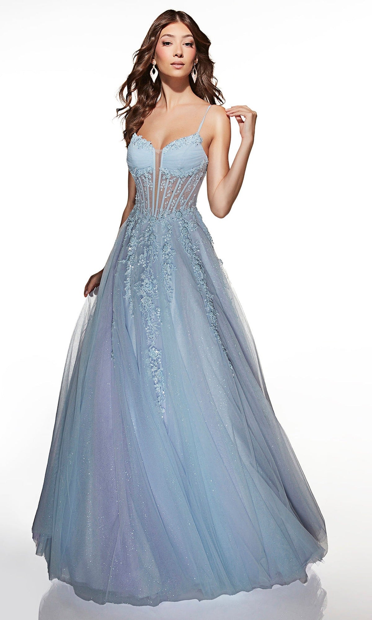 Alyce Paris 62061 - Floral Corset Ball Gown
