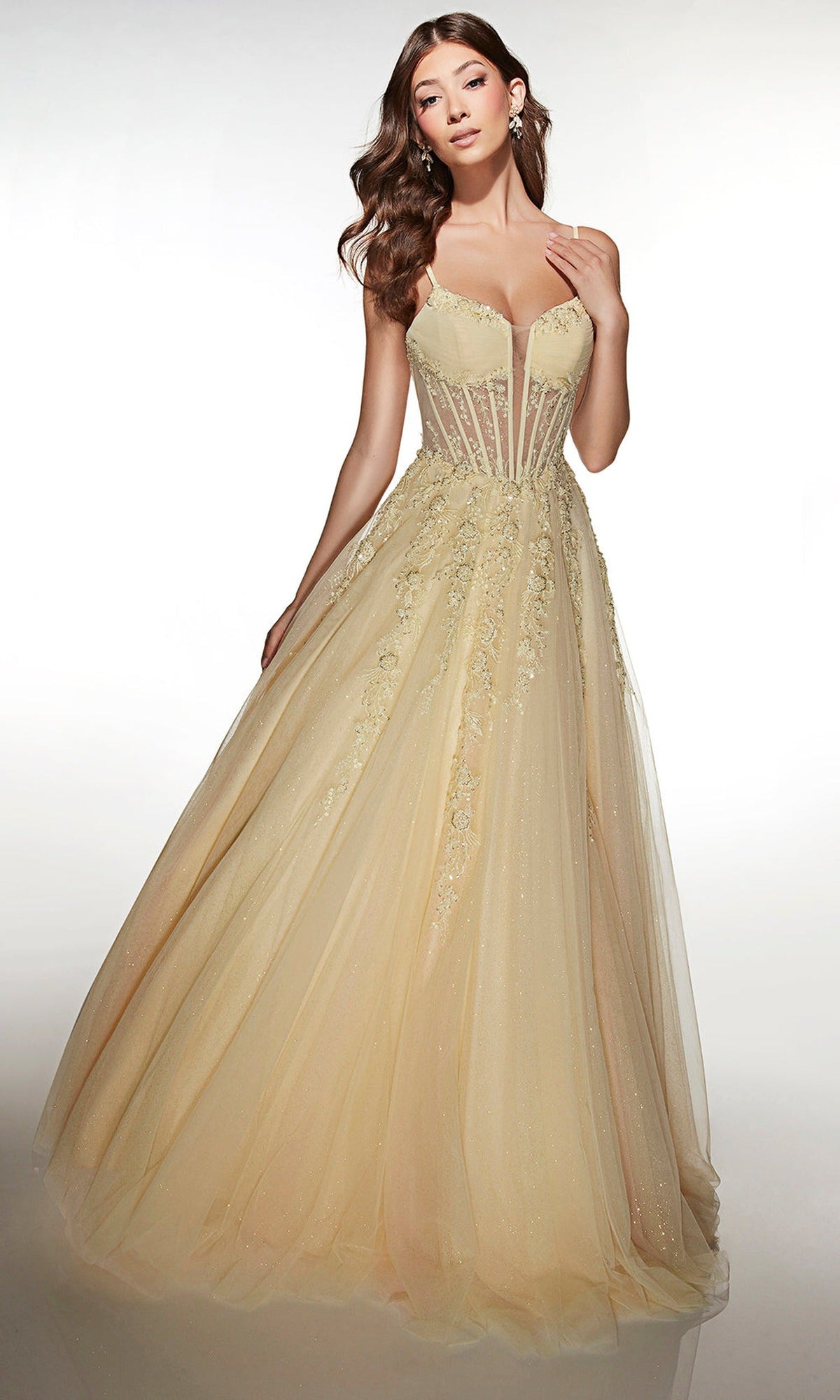 Alyce Paris 62061 - Floral Corset Ball Gown
