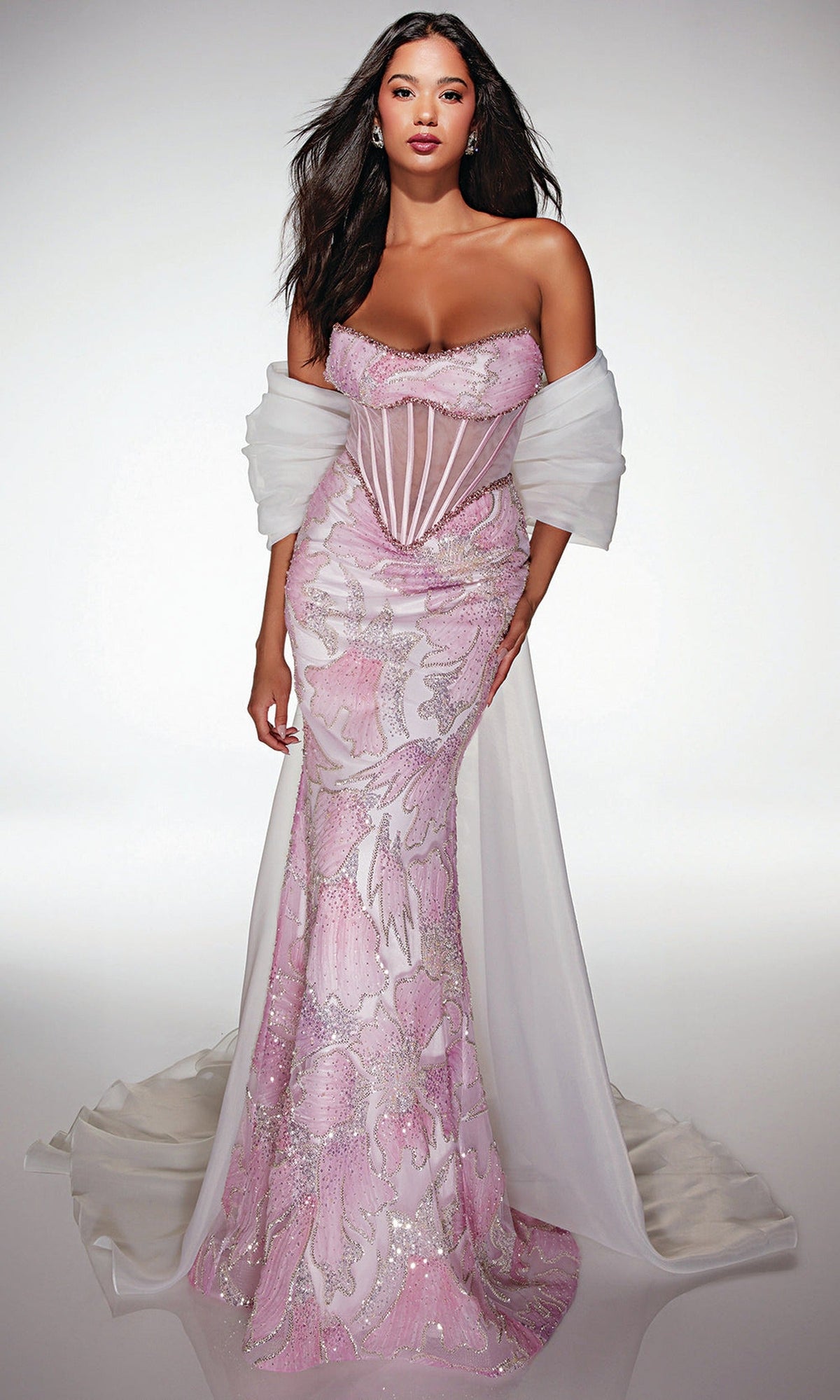 Alyce Paris 62187 - Beaded Corset Mermaid Gown