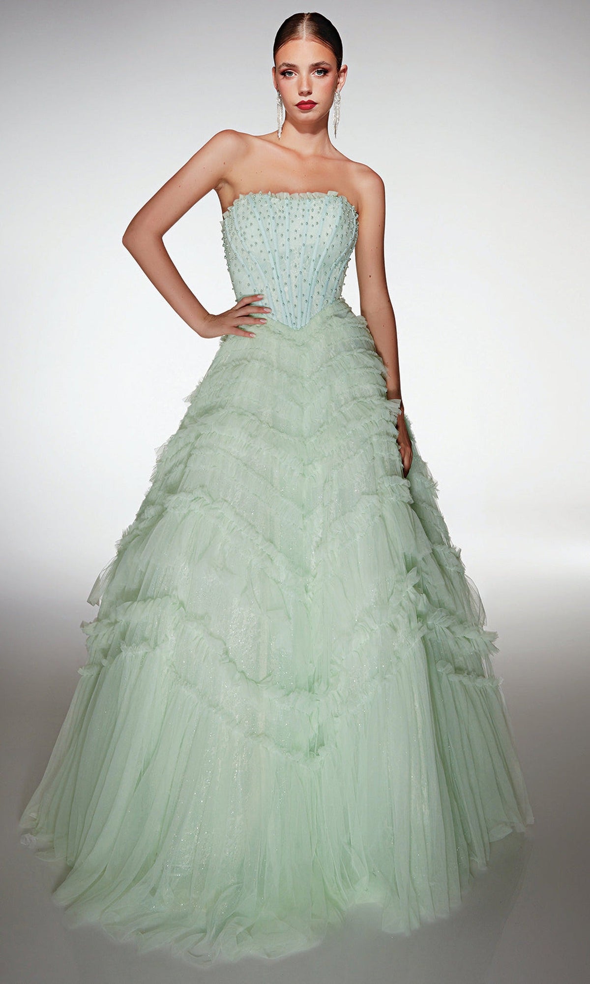 Alyce Paris 62208 - Strapless Beaded Ball Gown