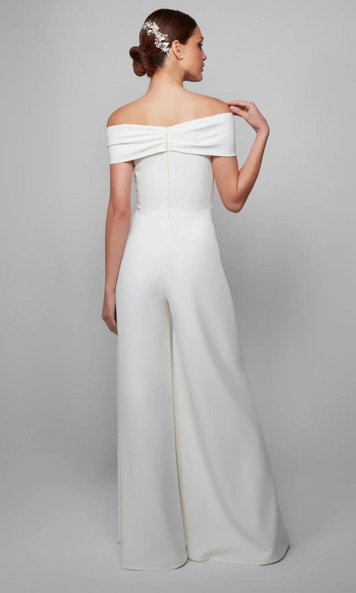 Alyce Paris 70013 - Off Shoulder Twist Front Formal Jumpsuit