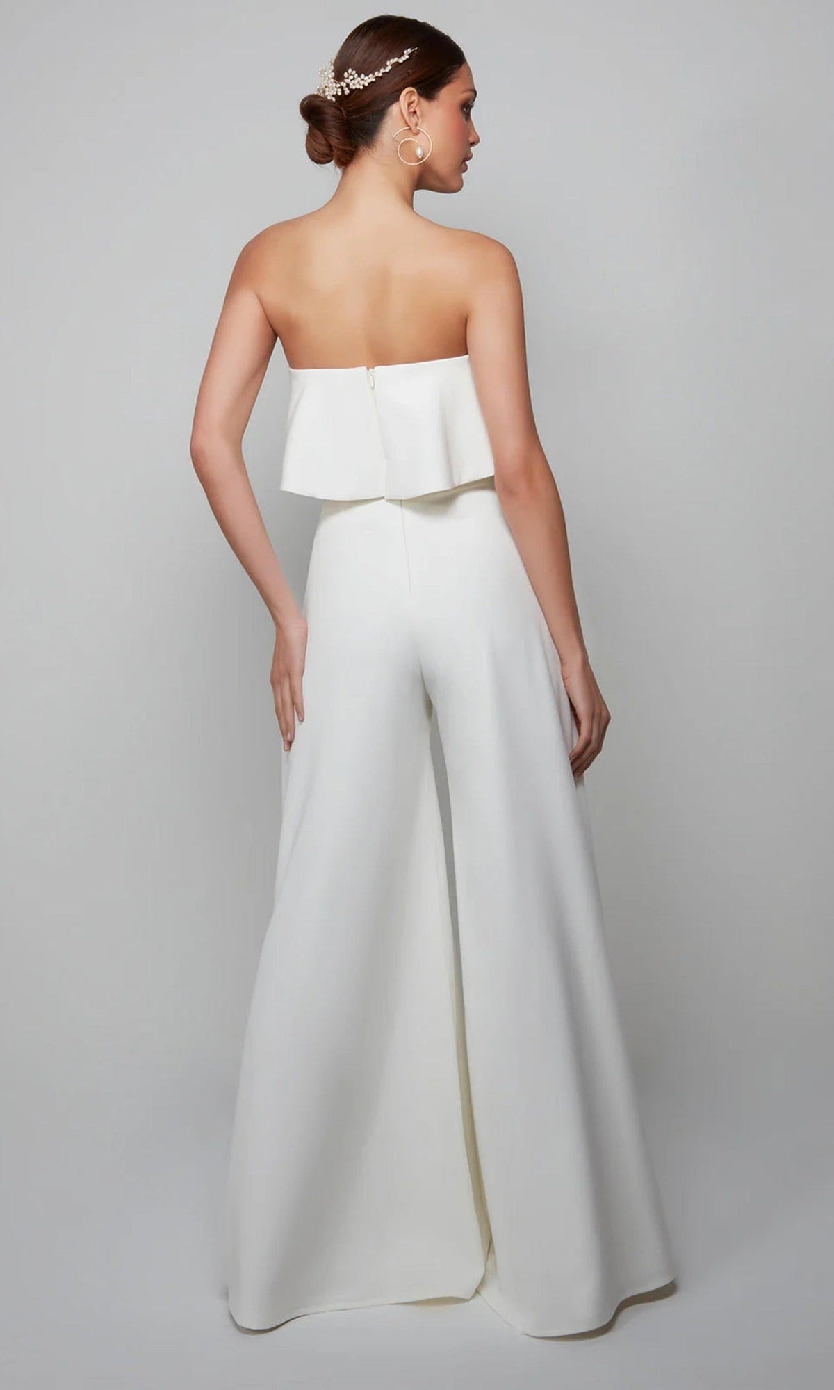 Alyce Paris 70015 - Strapless Flounce Bodice Jumpsuit