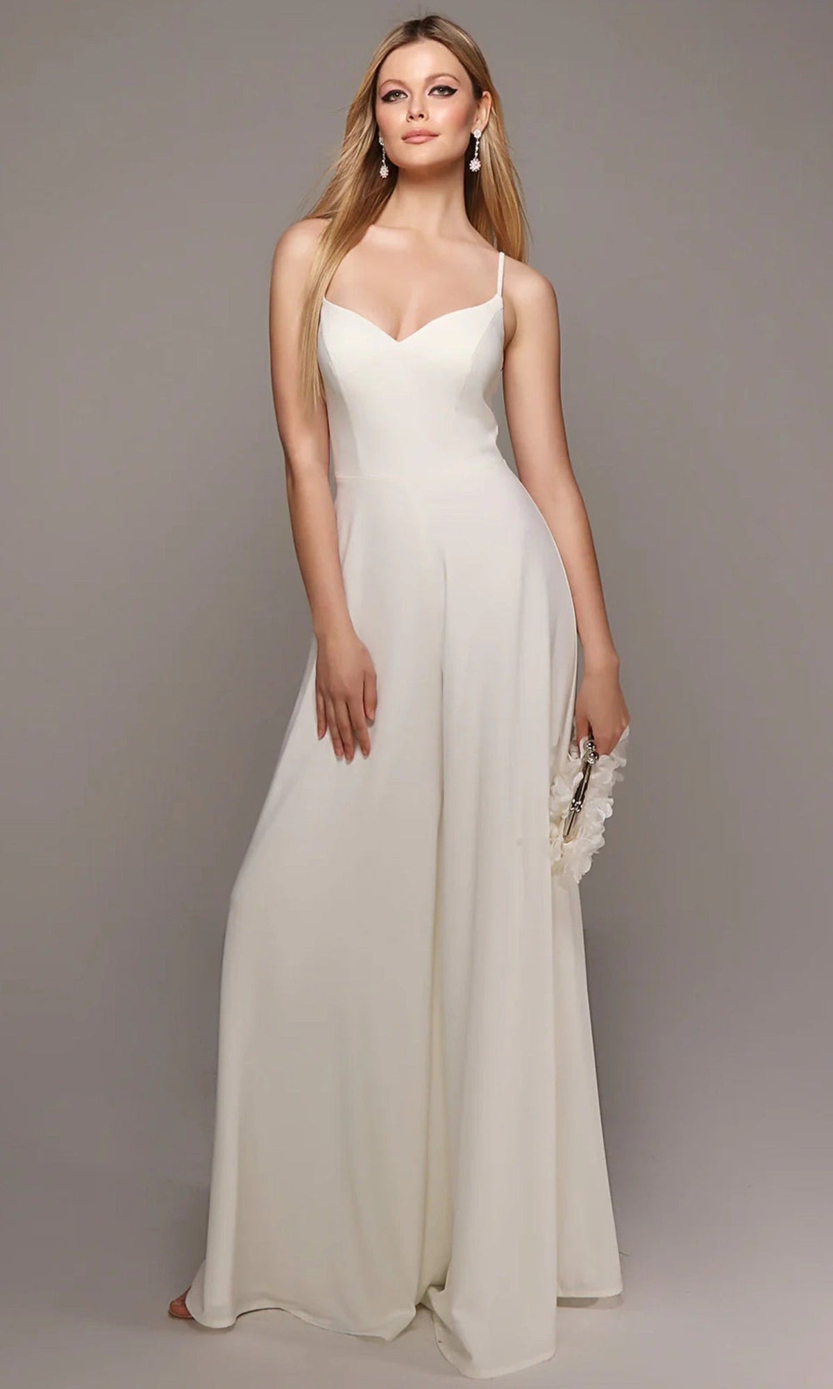 Alyce Paris 70022 - Spaghetti Strap Soft Flowing Jumpsuit