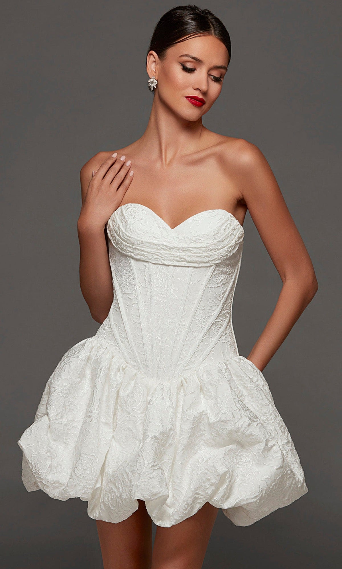 Alyce Paris 70096 - Sweetheart Bubble Short Bridal Dress
