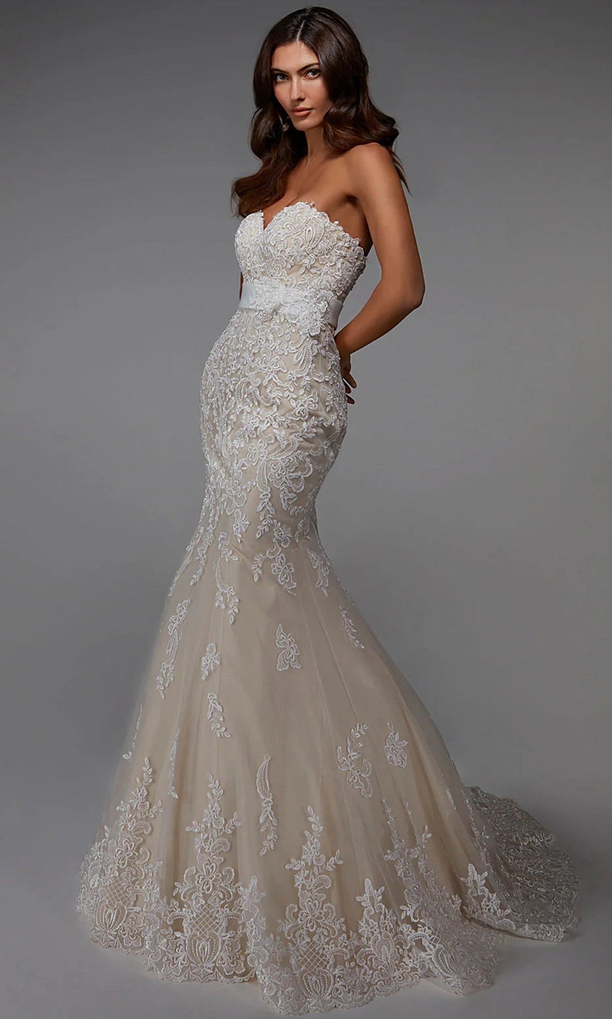 Alyce Paris 7032 - Sweetheart Strapless Mermaid Gown