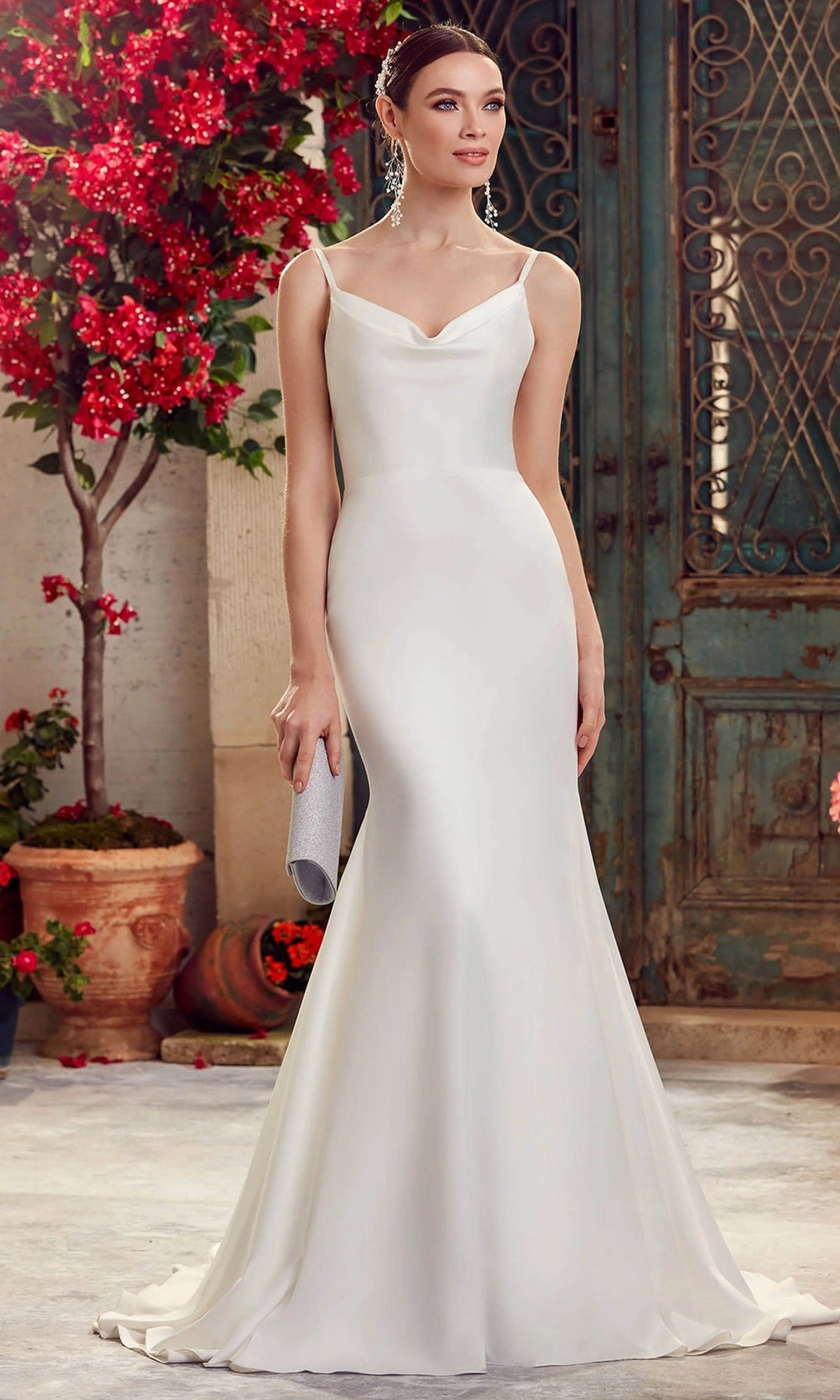 Alyce Paris 7051 - Sleek Satin Gown with Cowl Neckline