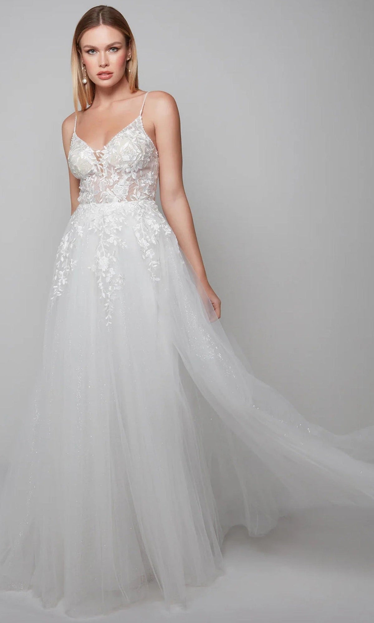 Alyce Paris 7079 - A-line Bridal Ballgown with Embroidery