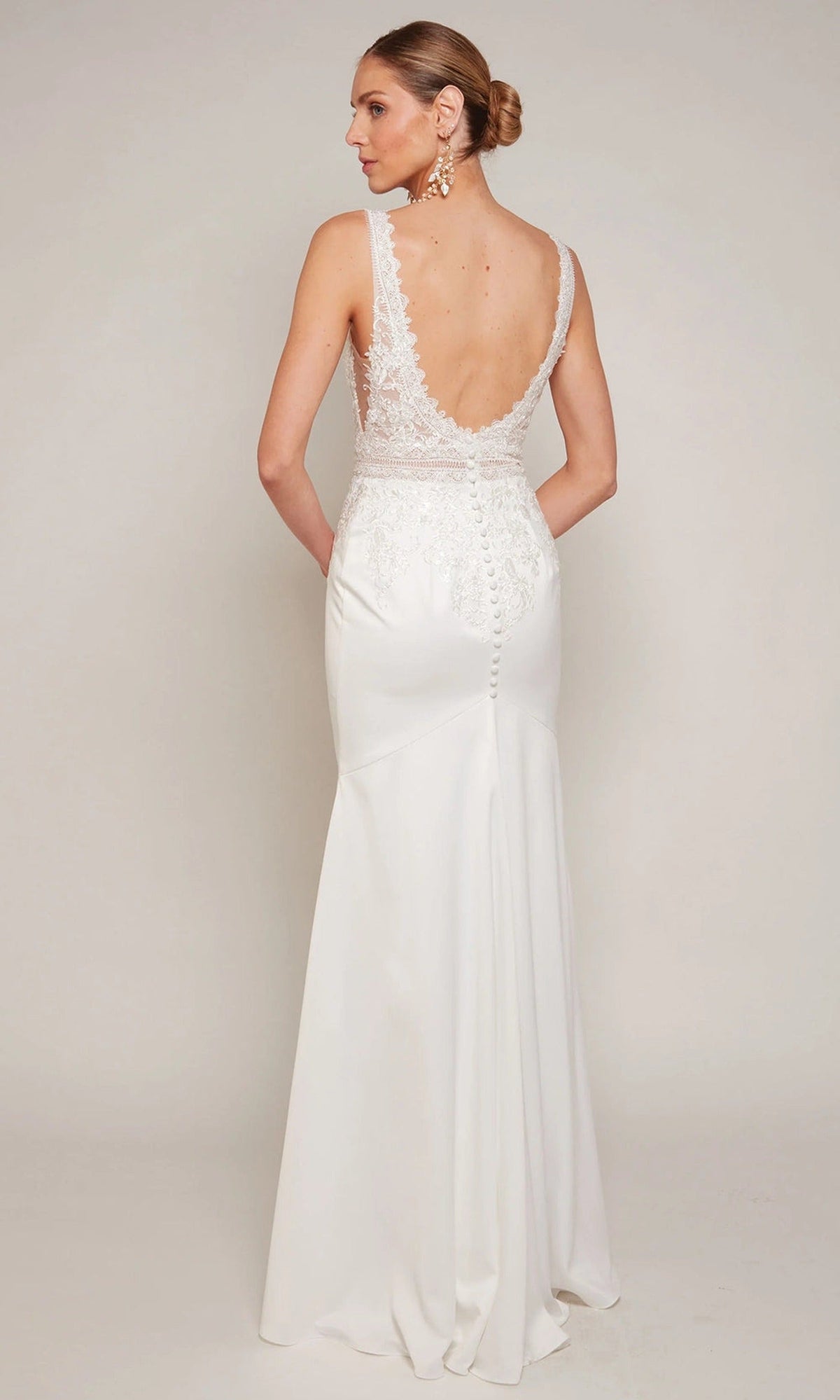 Alyce Paris 7097 - Lace Illusion Bodice Sheath Dress