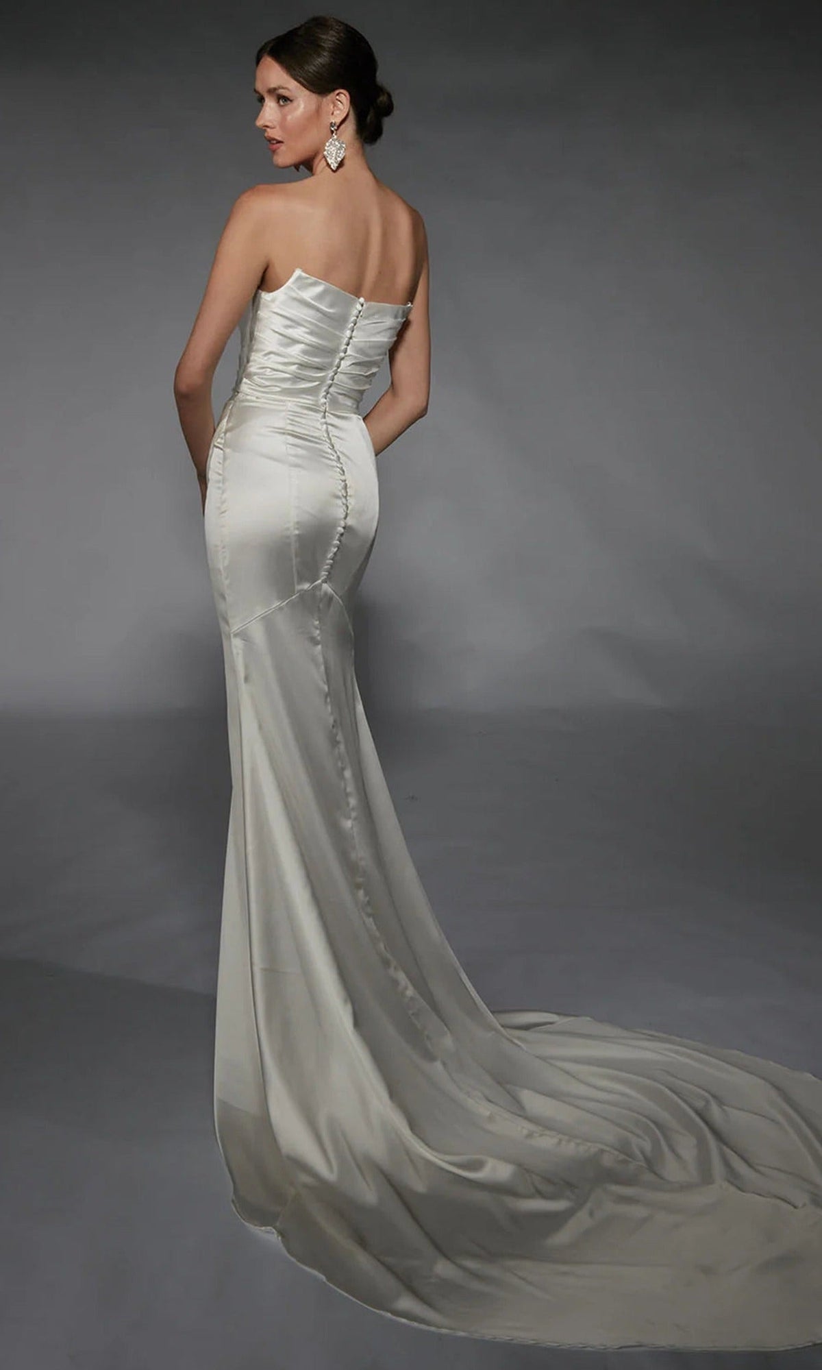 Alyce Paris 7106 - Strapless Cowl Neckline Wedding Gown