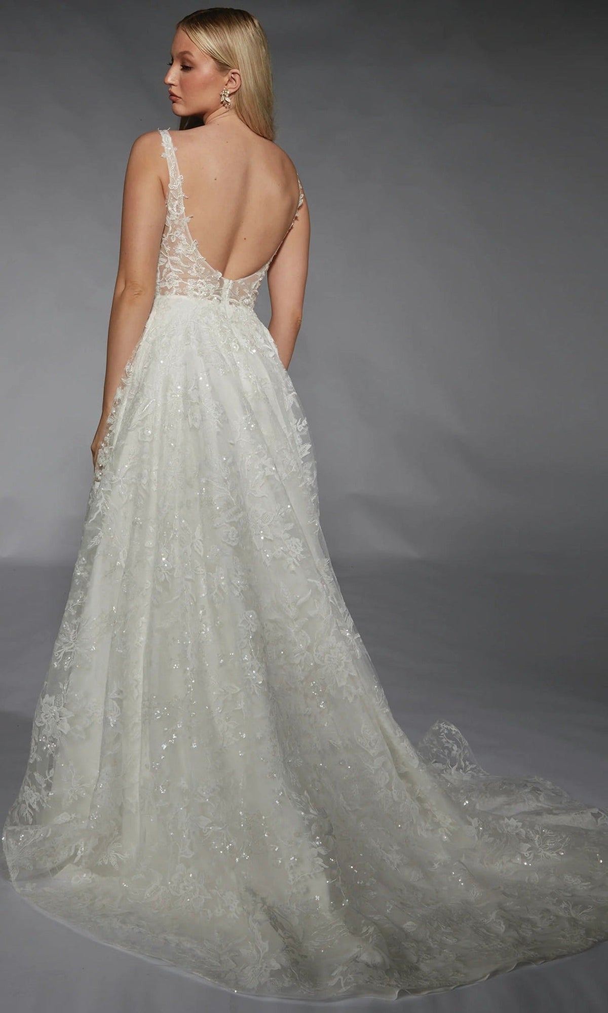 Alyce Paris 7123 - Scoop Sequin Embroidered A-Line Gown