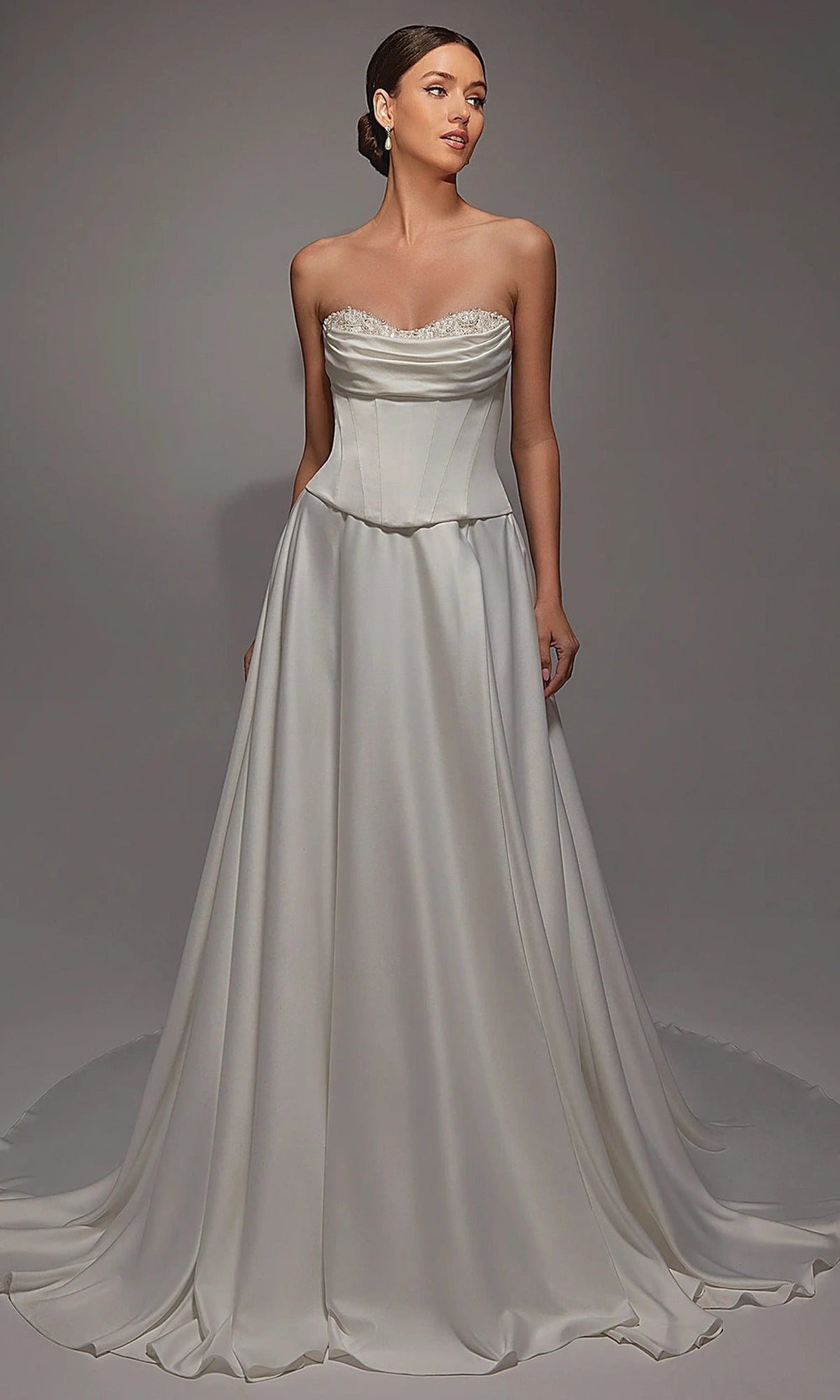 Alyce Paris 7142 - Corset Bodice Gown with Luxe Train