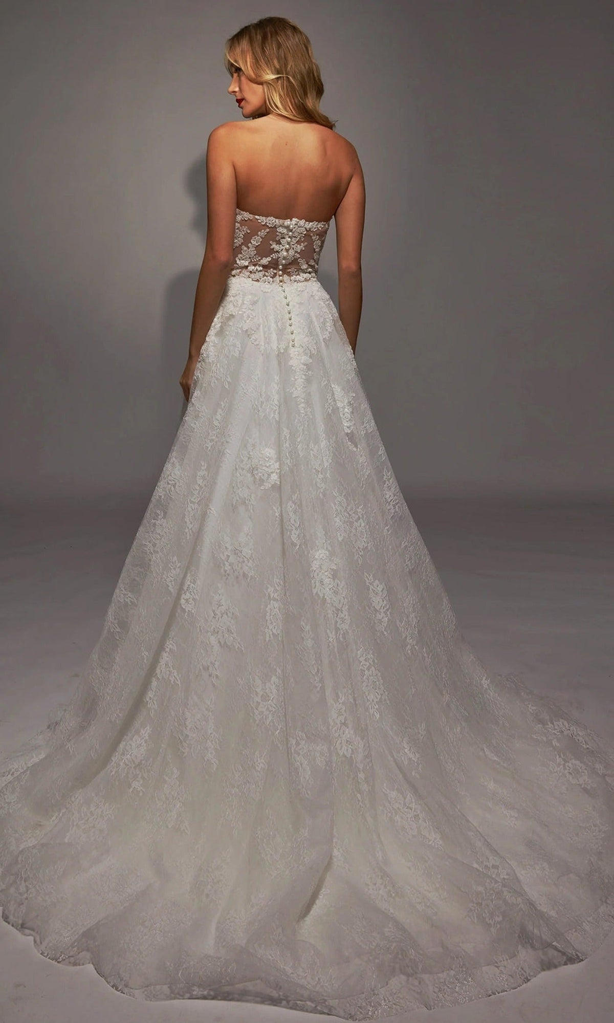 Alyce Paris 7154 - Lace Corset Gown