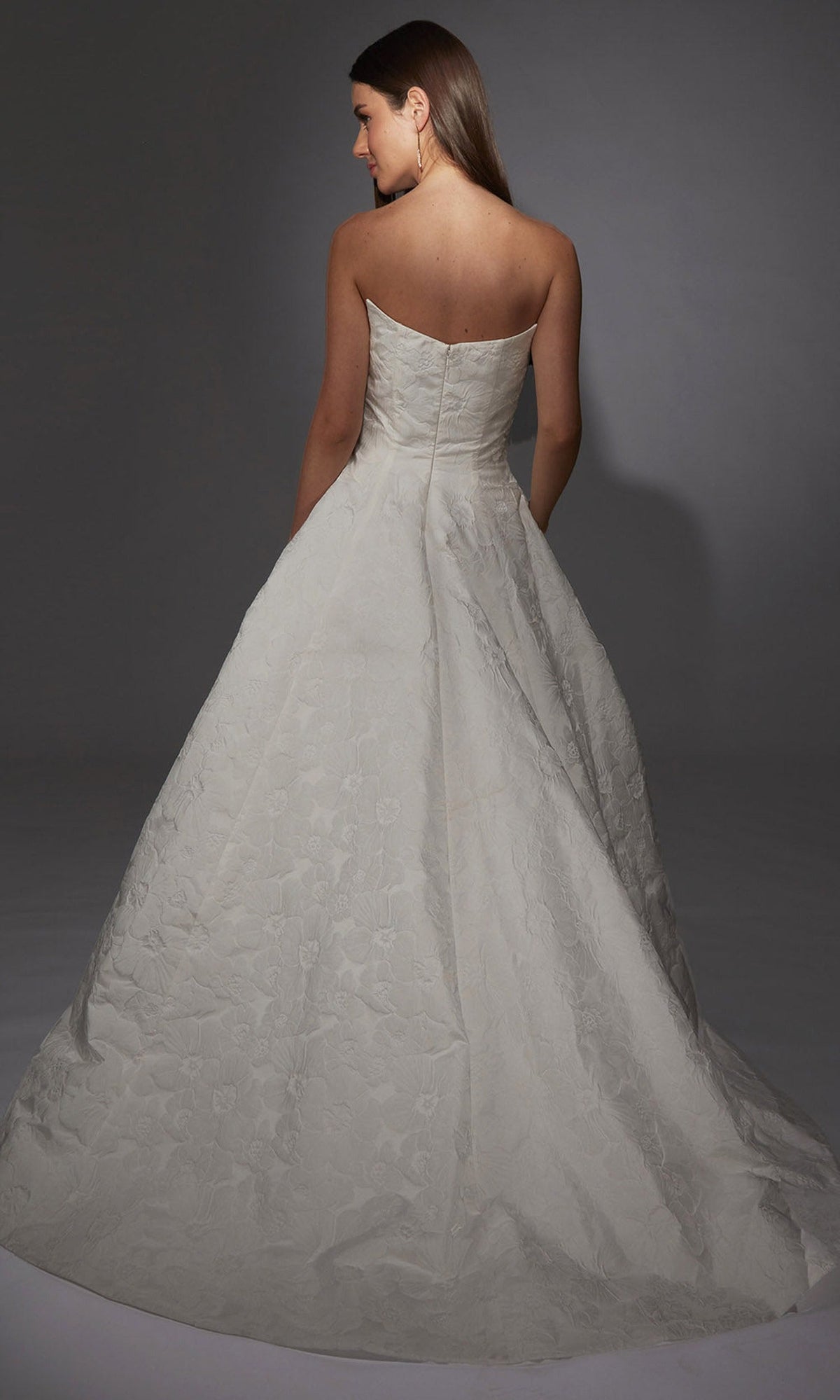 Alyce Paris 7155 - Semi-Sweetheart Floral Jacquard Bridal Gown