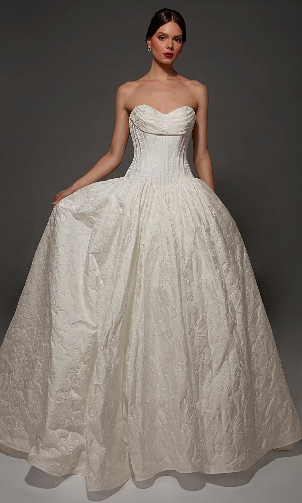 Alyce Paris 7165 - Floral Embossed Sweetheart Ballgown