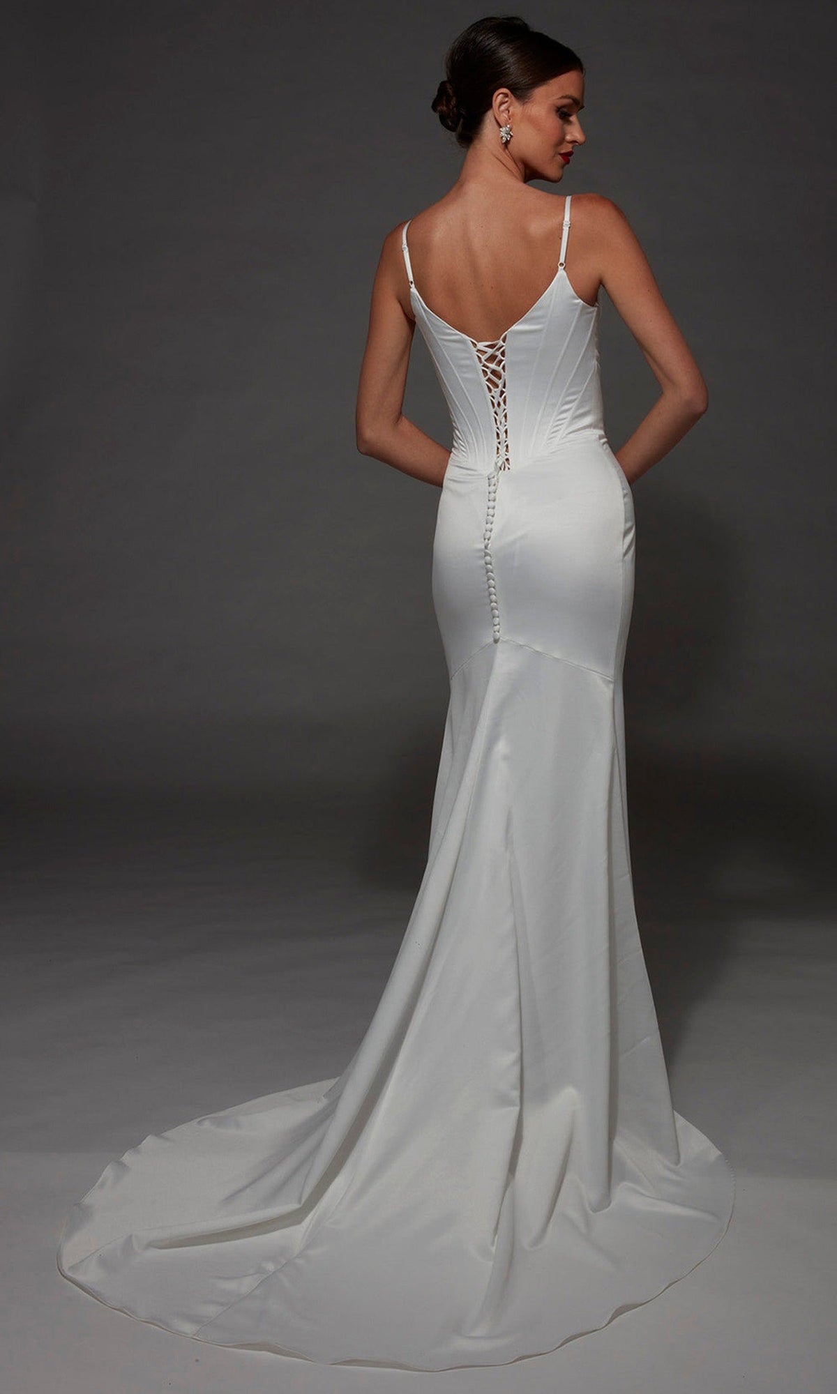 Alyce Paris 7175 - Cowl Neckline Bridal Fitted Gown