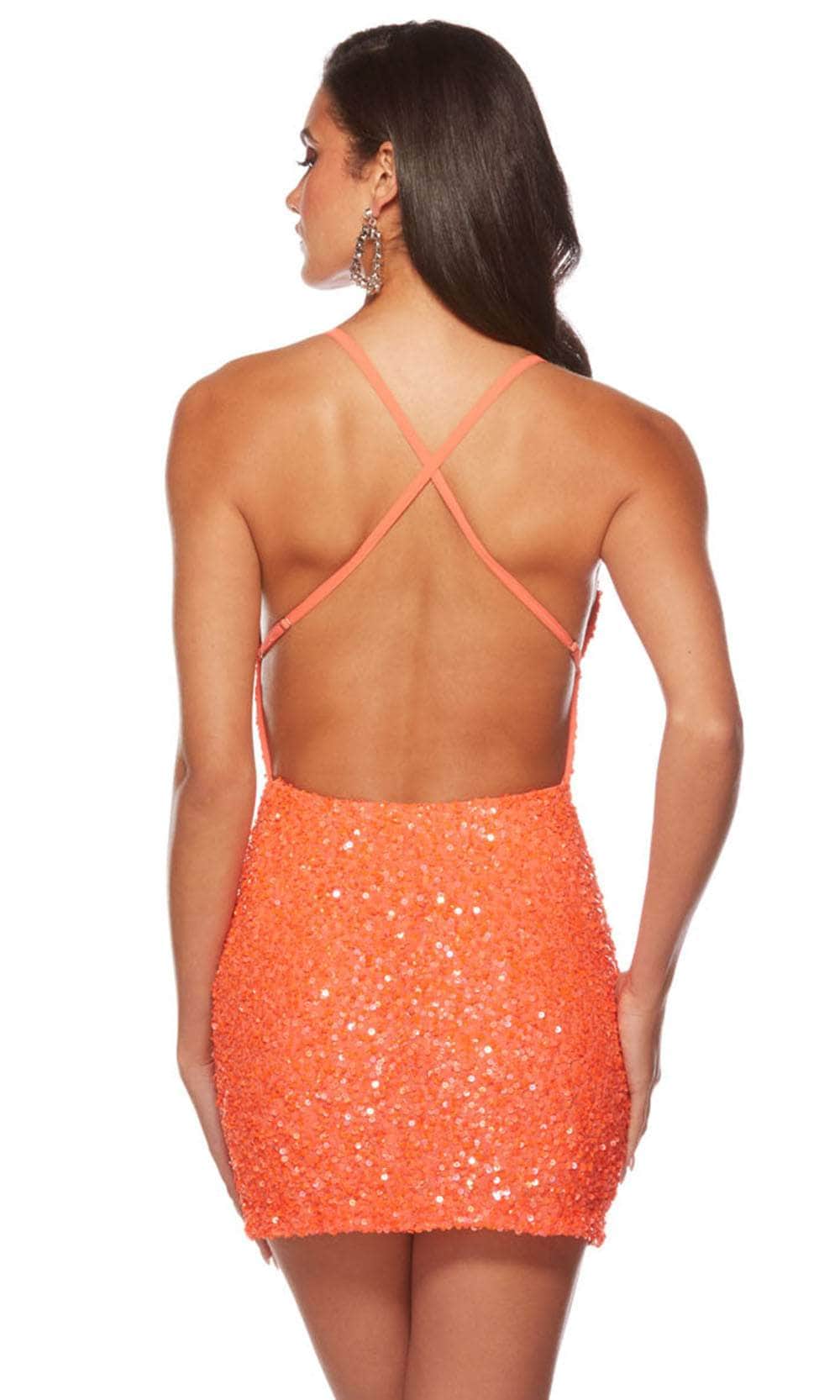 Alyce Paris 84000 - Sequin Sheath Cocktail Dress - view 7