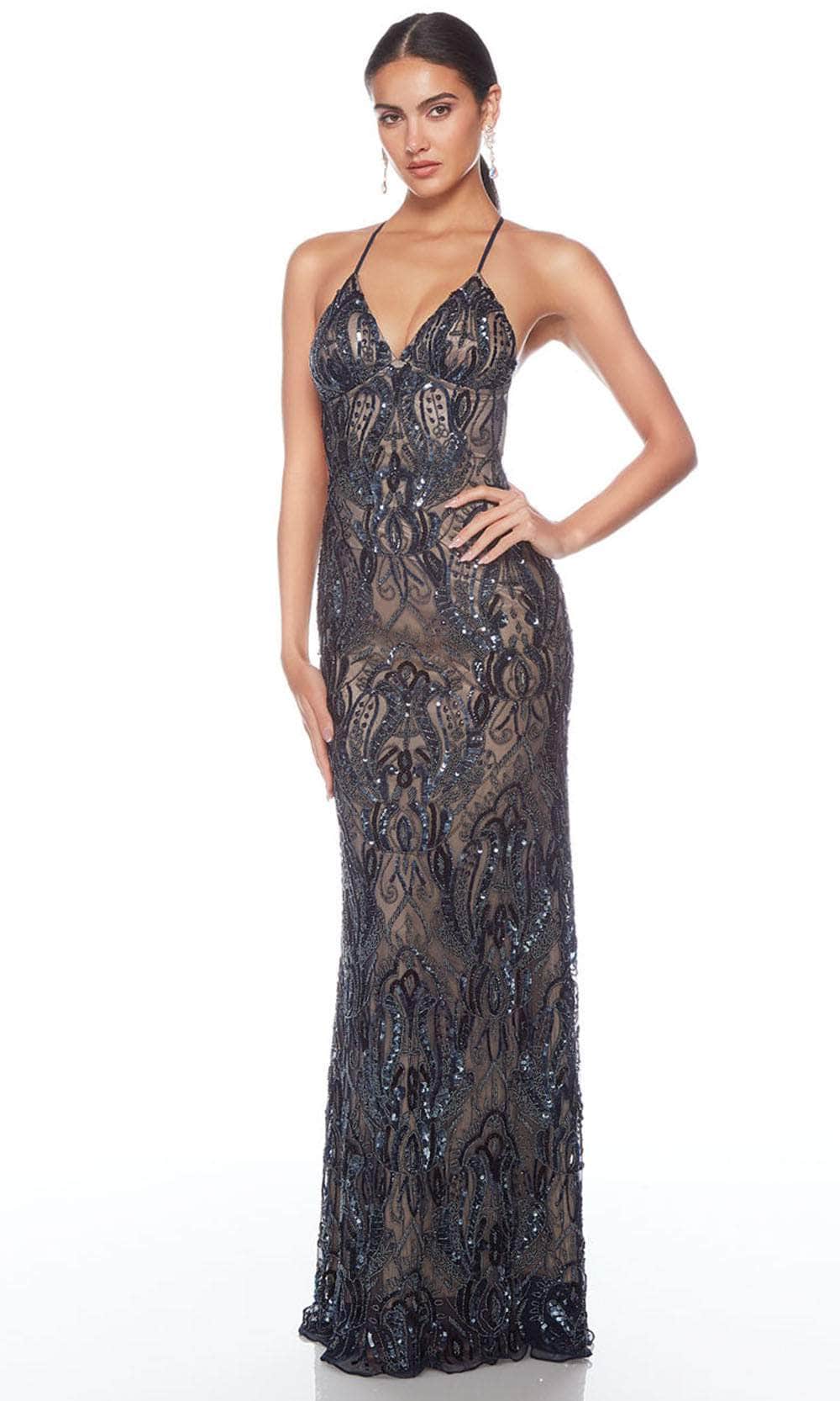 Alyce Paris 88006 - Embellished Sheath Long Dress - view 9
