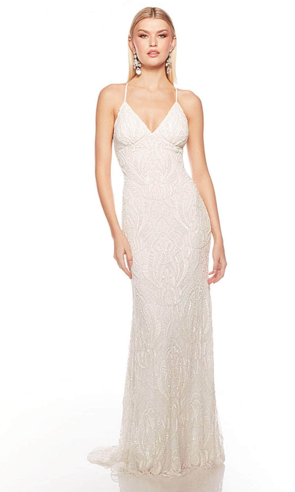 Alyce Paris 88006 - Embellished Sheath Long Dress - view 6