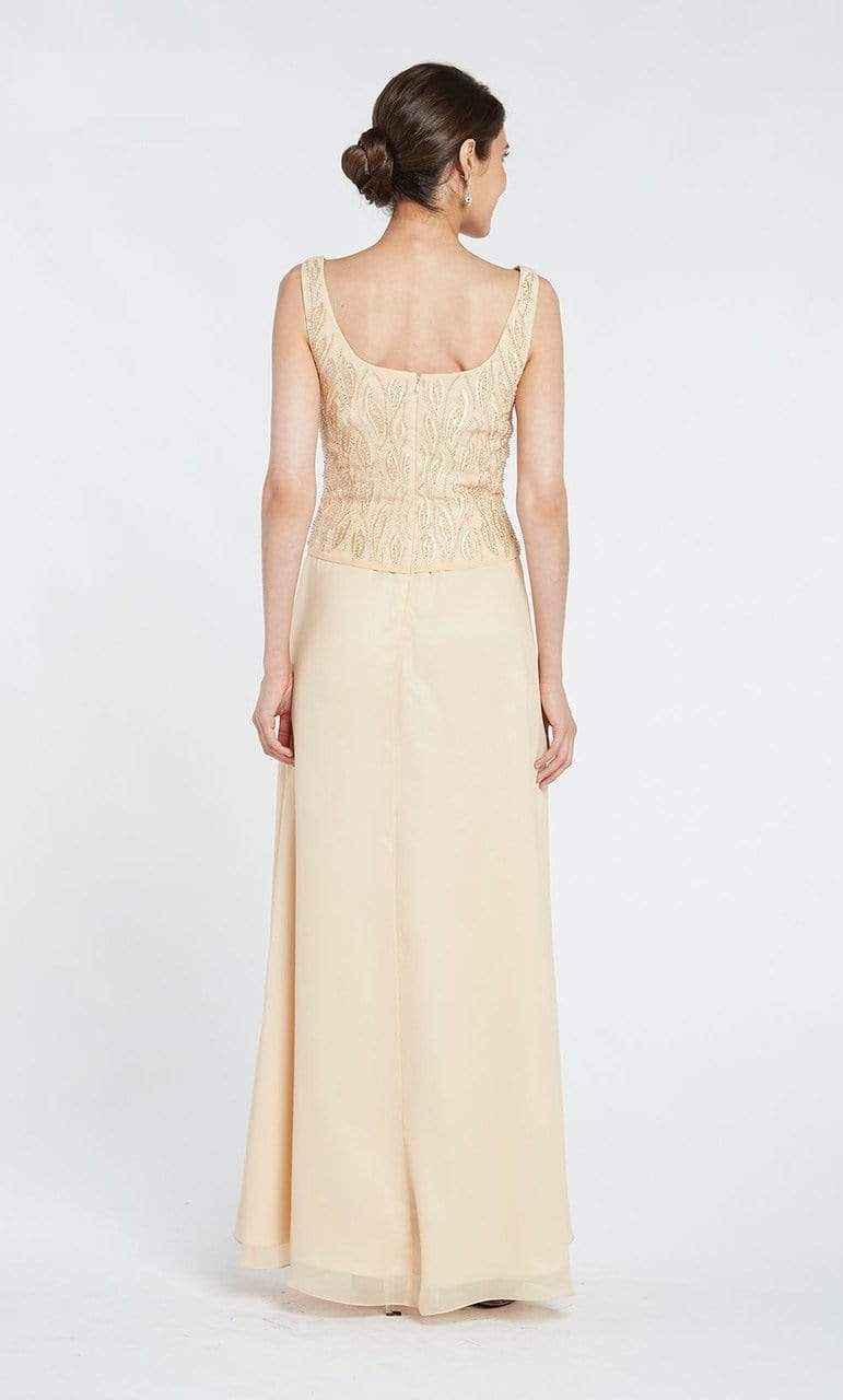 Alyce Paris - Beaded Chiffon Sheath Dress 29953 - view 6